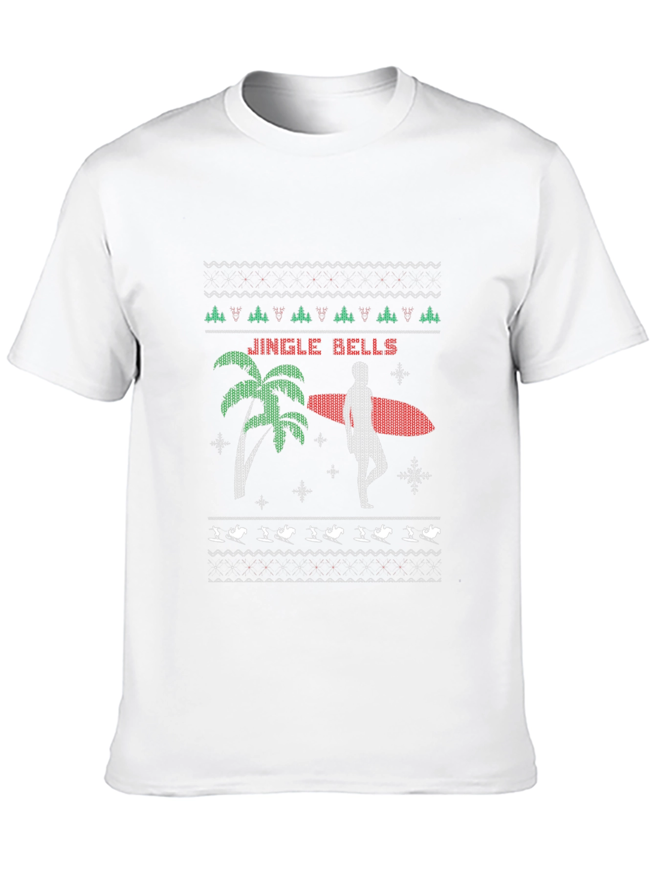 Jingle Bells Surfer Christmas T-Shirt