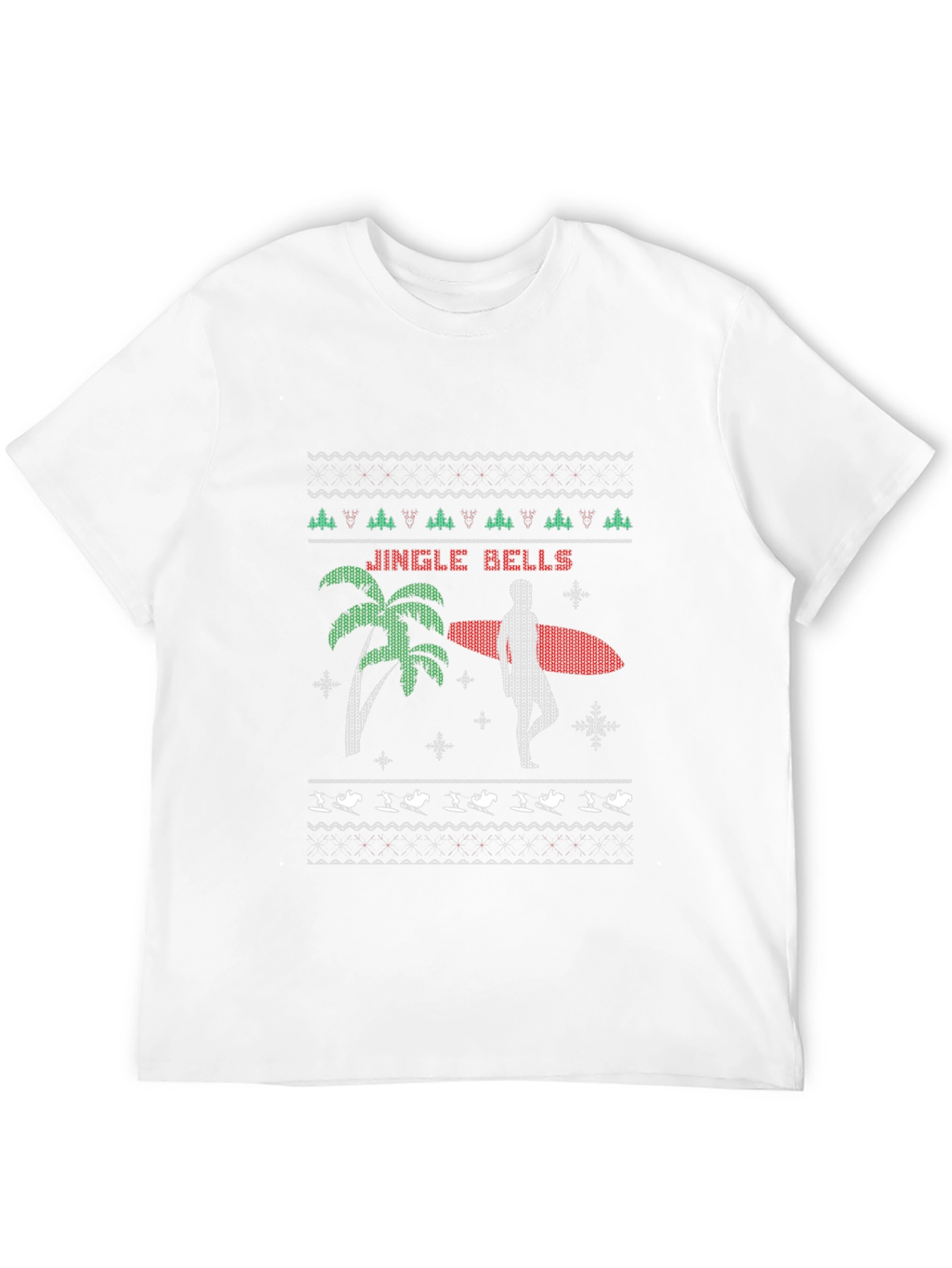 Jingle Bells Surfer Christmas T-Shirt