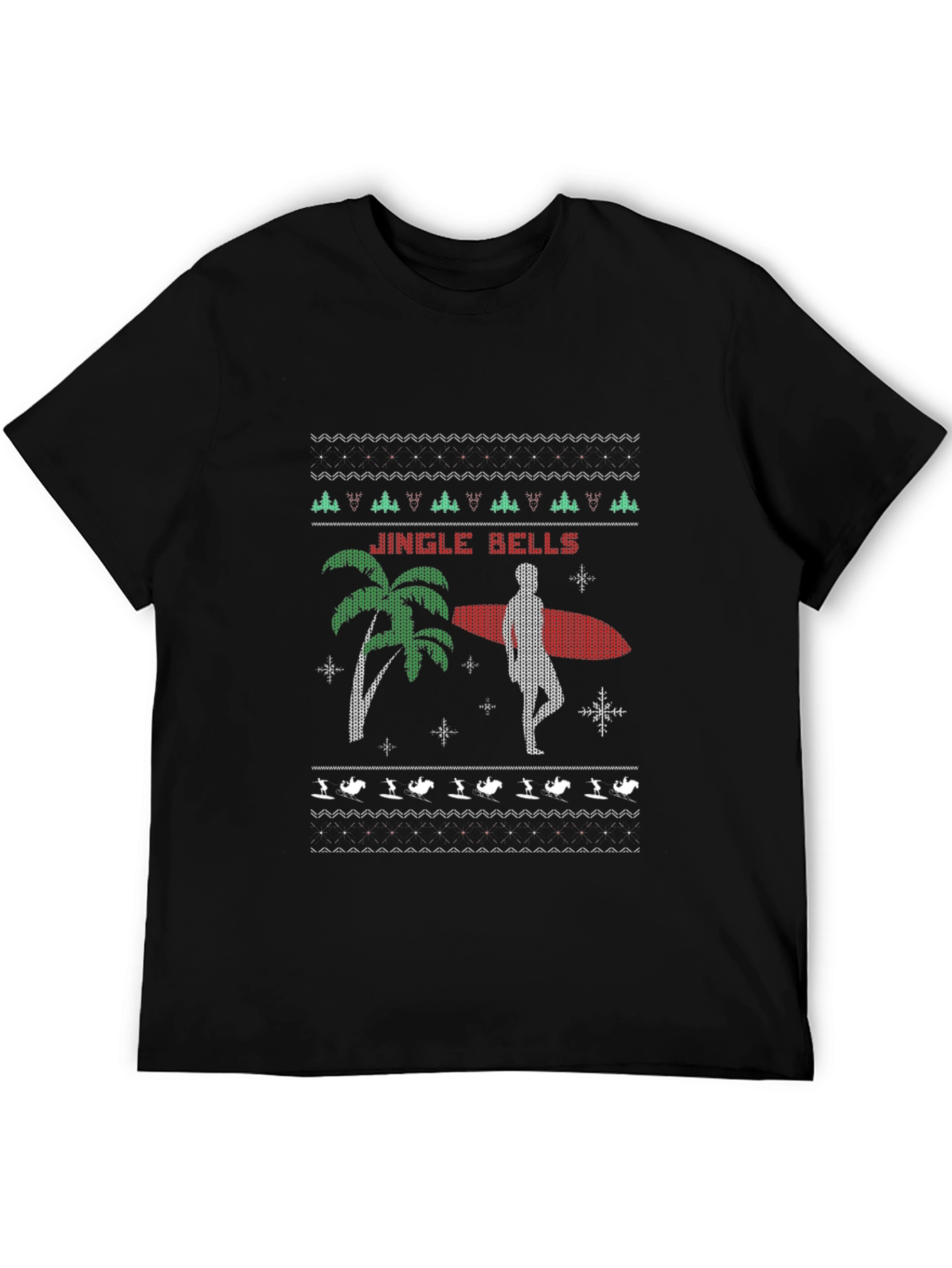 Jingle Bells Surfer Christmas T-Shirt