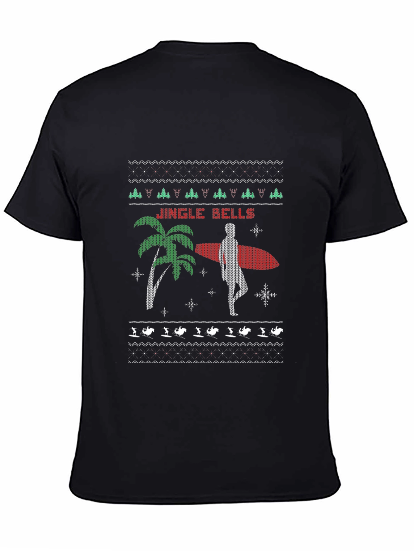 Jingle Bells Surfer Christmas T-Shirt