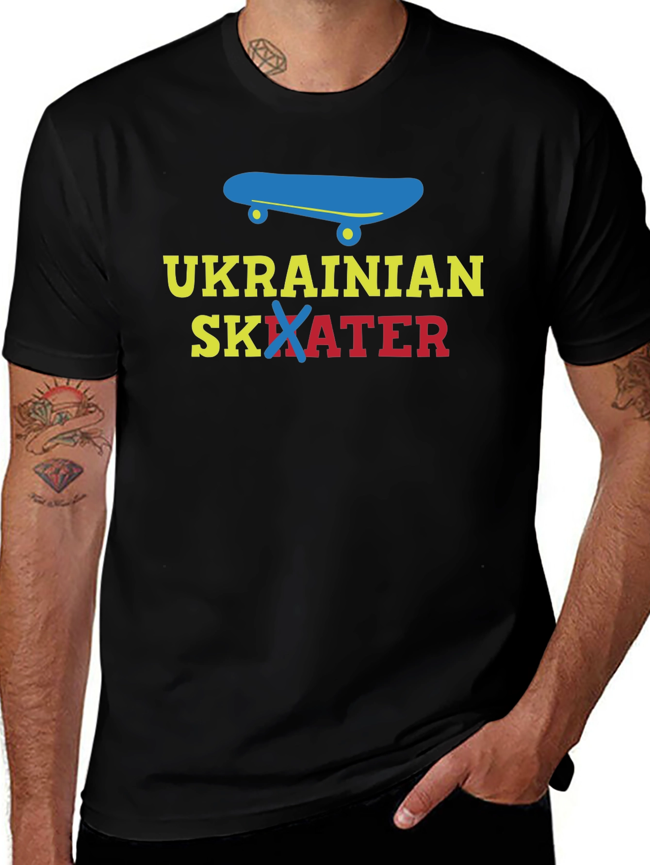 Ukrainian Skater Graphic T-Shirt