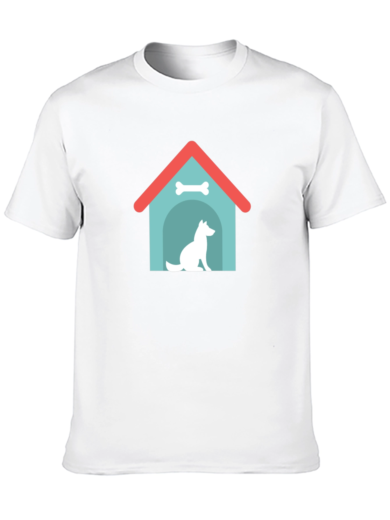 Dog House Graphic Tee - Black Cotton Shirt