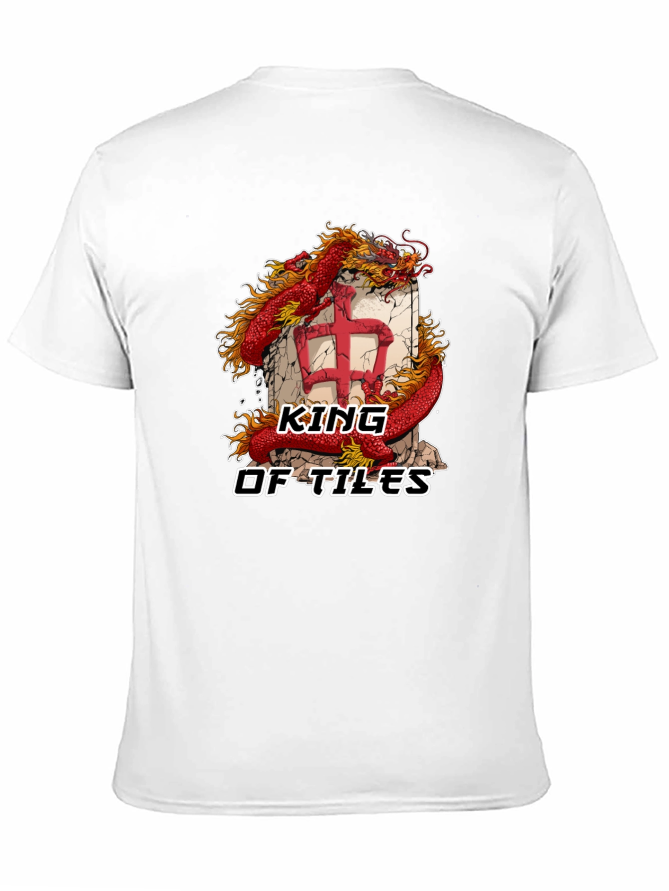 King of Tiles Dragon Graphic Tee - Black