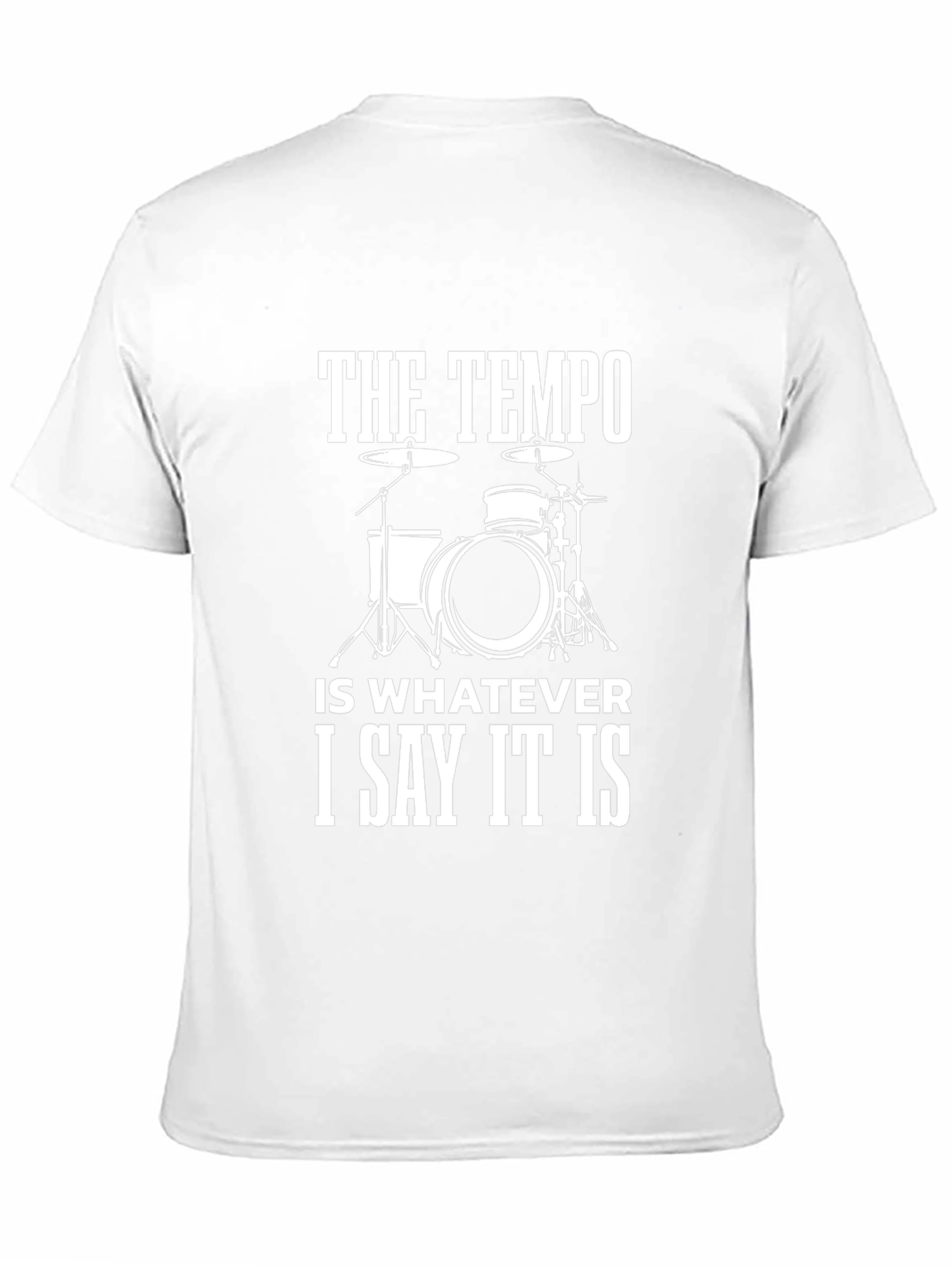 Drummer Tempo T-Shirt: Funny Music Tee