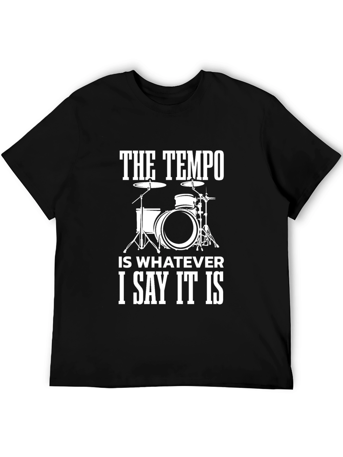 Drummer Tempo T-Shirt: Funny Music Tee