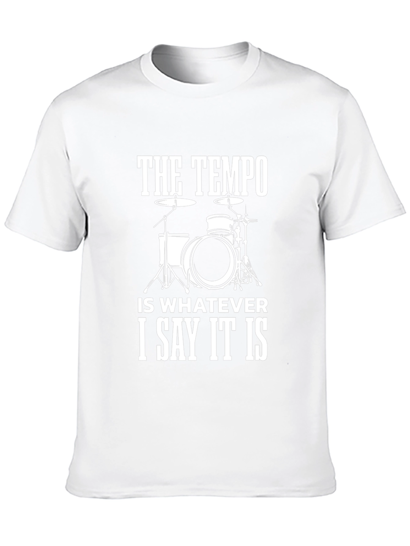 Drummer Tempo T-Shirt: Funny Music Tee