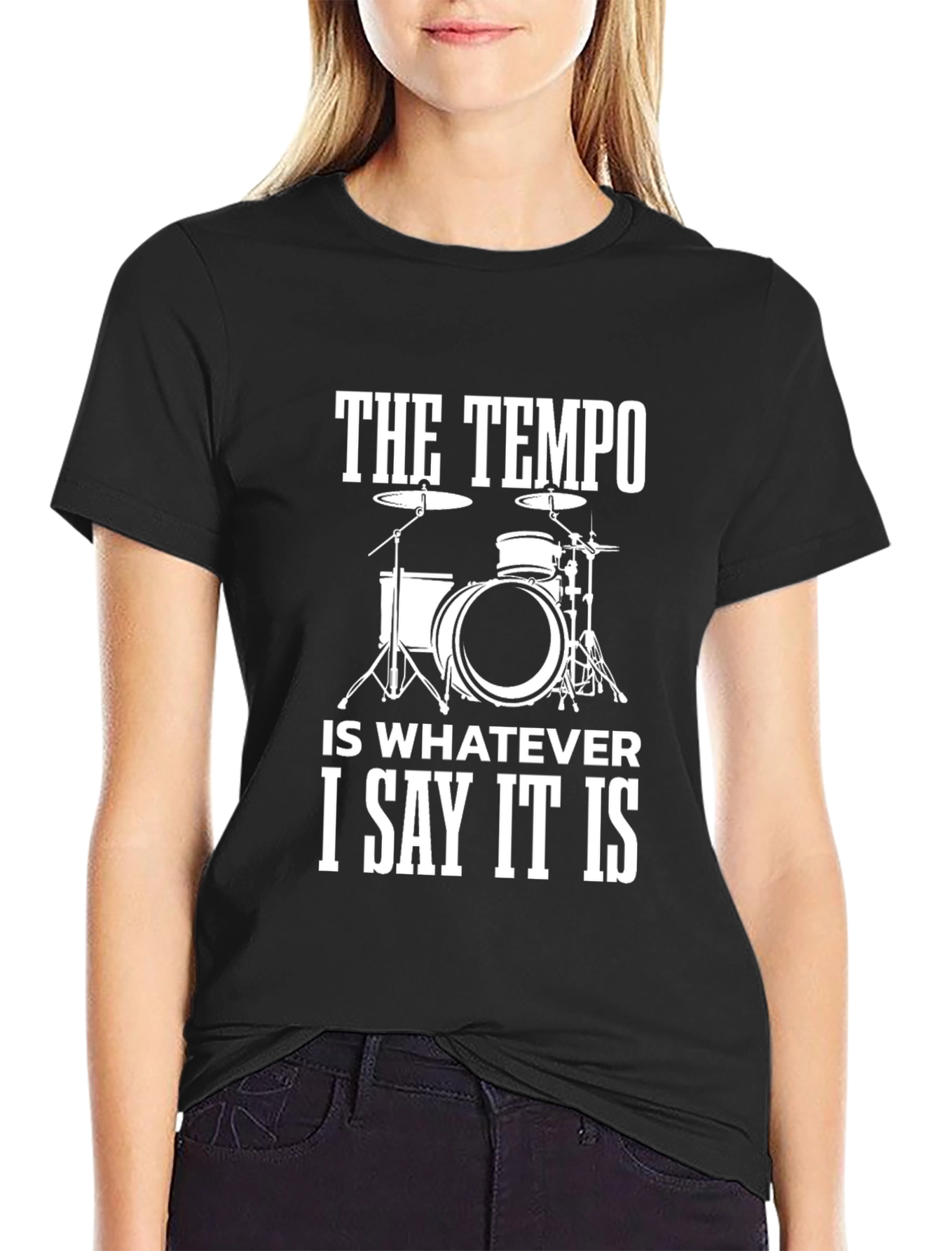Drummer Tempo T-Shirt: Funny Music Tee