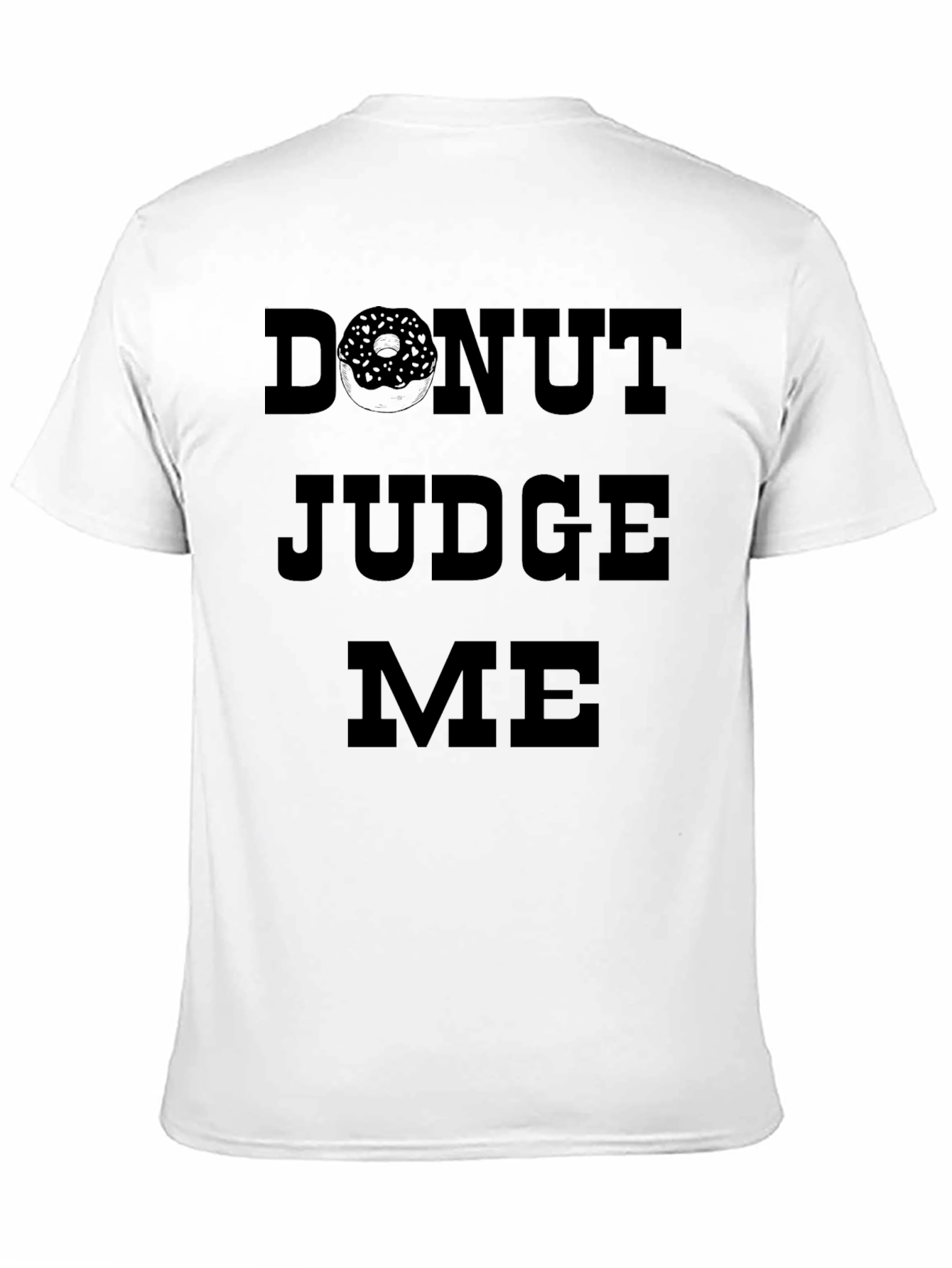 Donut Judge Me Black Graphic T-Shirt
