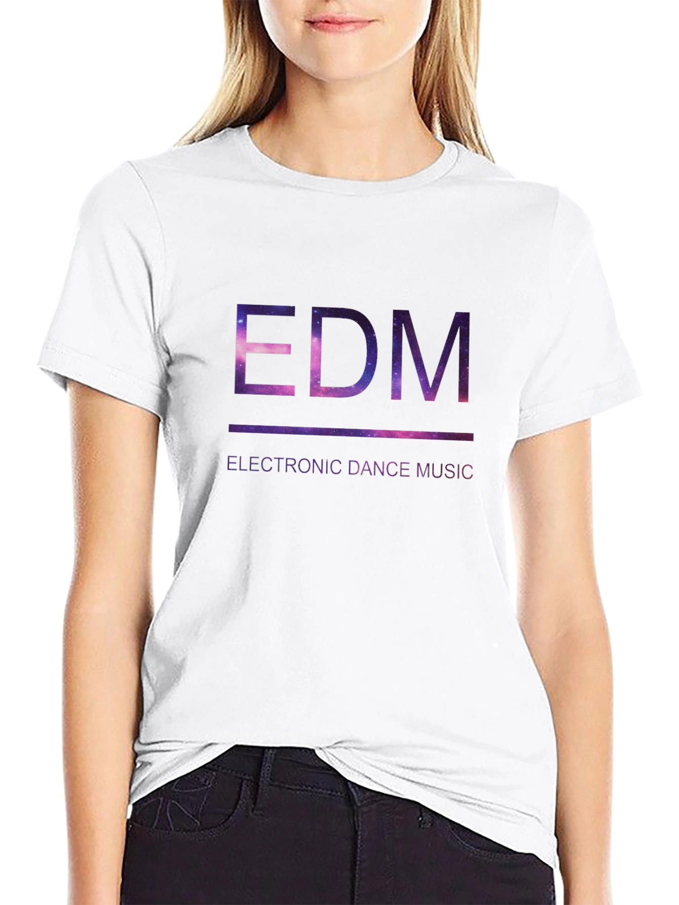 EDM Galaxy Graphic Tee - Electronic Dance Music Shirt