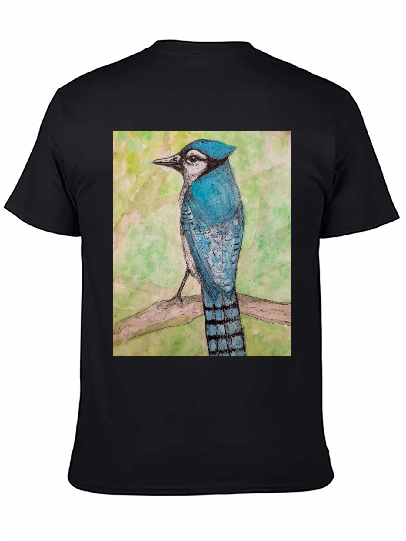 Blue Jay Bird Graphic T-Shirt