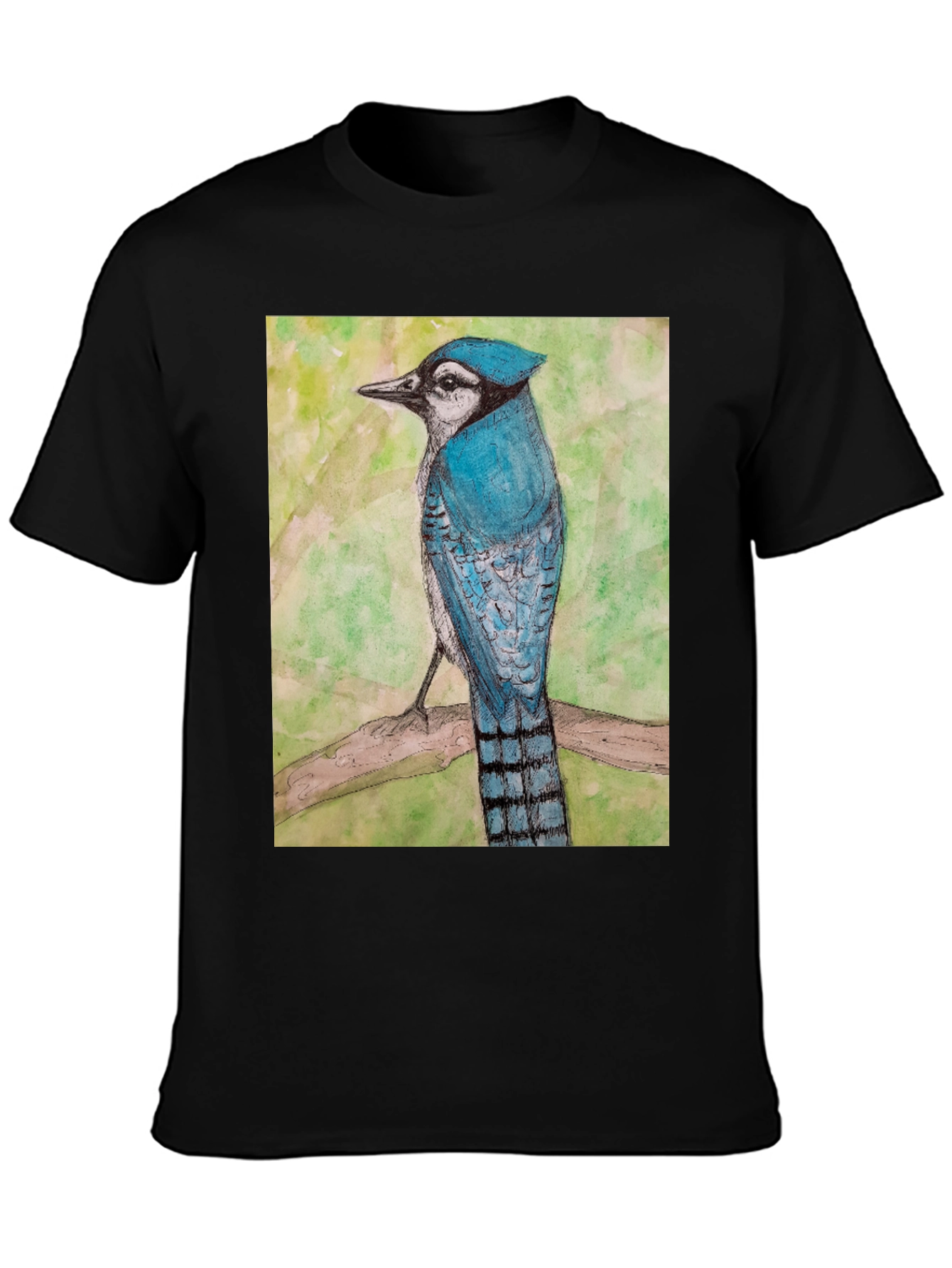 Blue Jay Bird Graphic T-Shirt