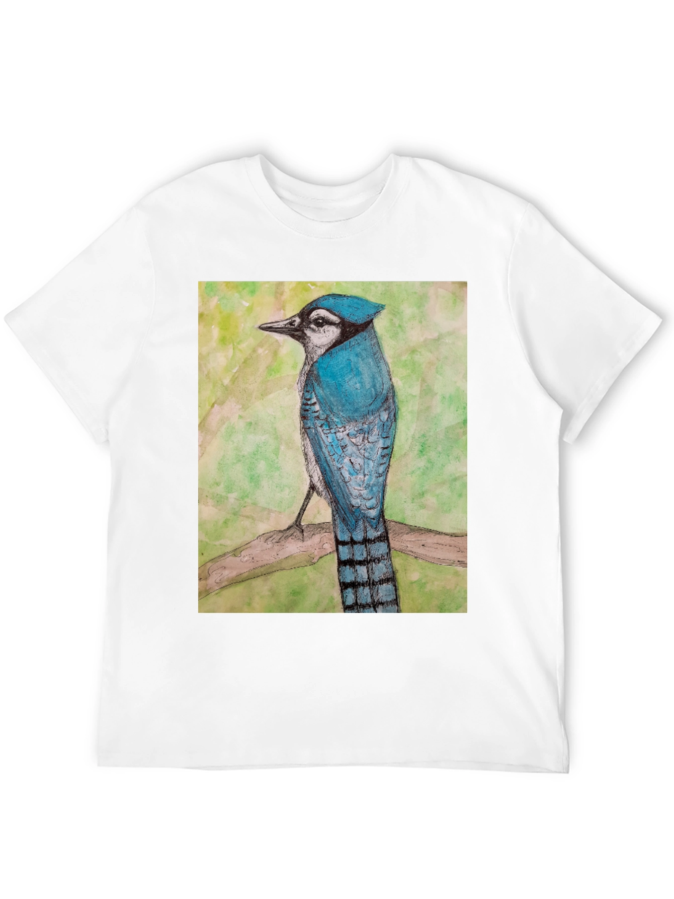 Blue Jay Bird Graphic T-Shirt