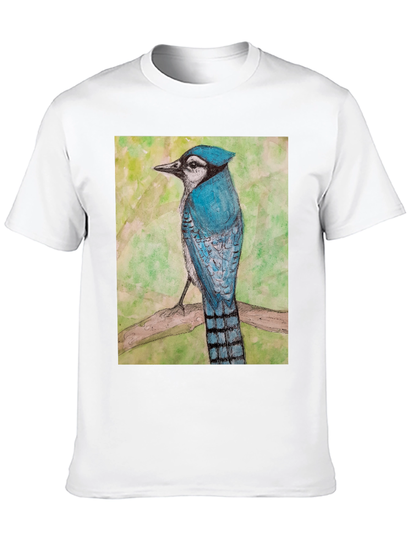 Blue Jay Bird Graphic T-Shirt