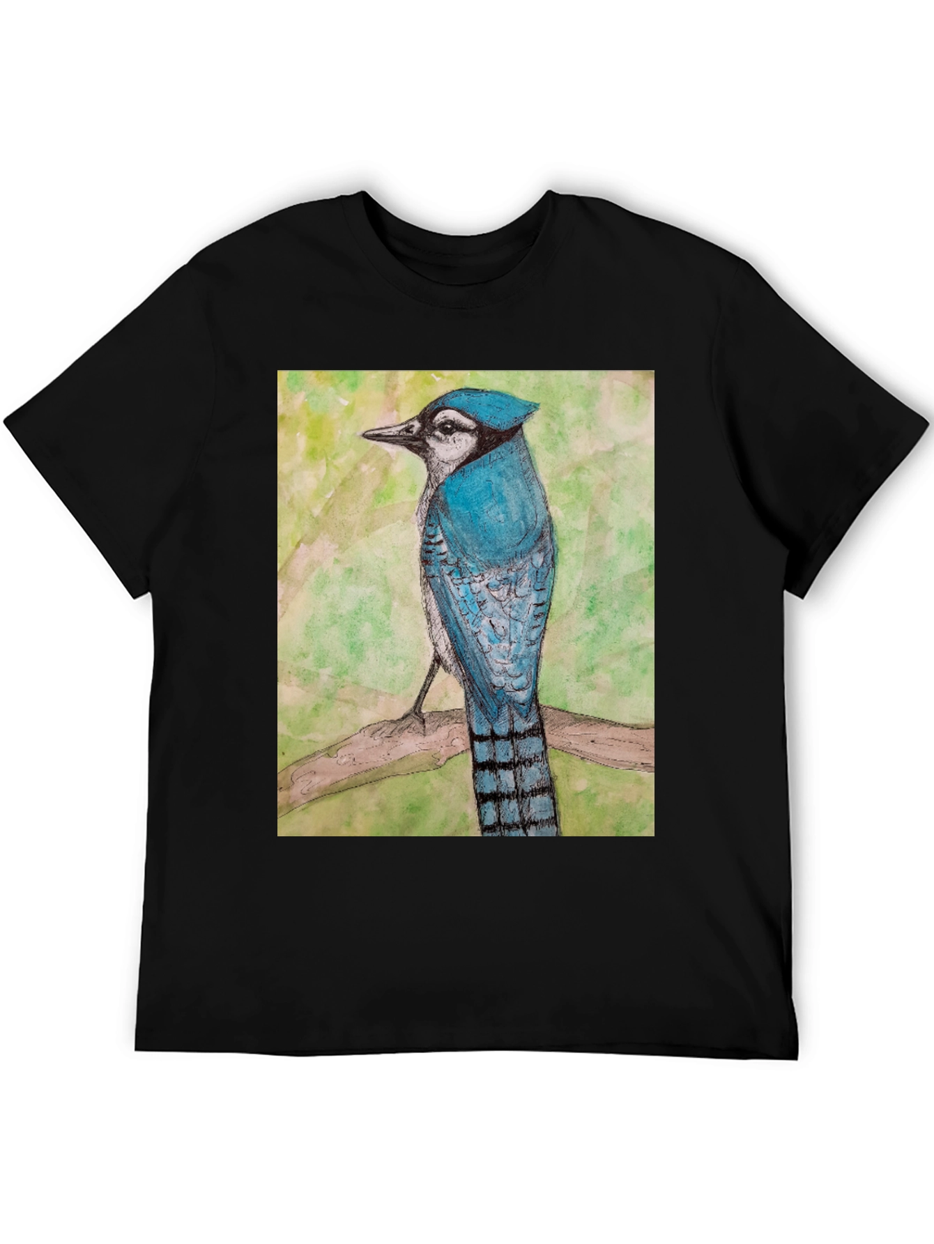 Blue Jay Bird Graphic T-Shirt