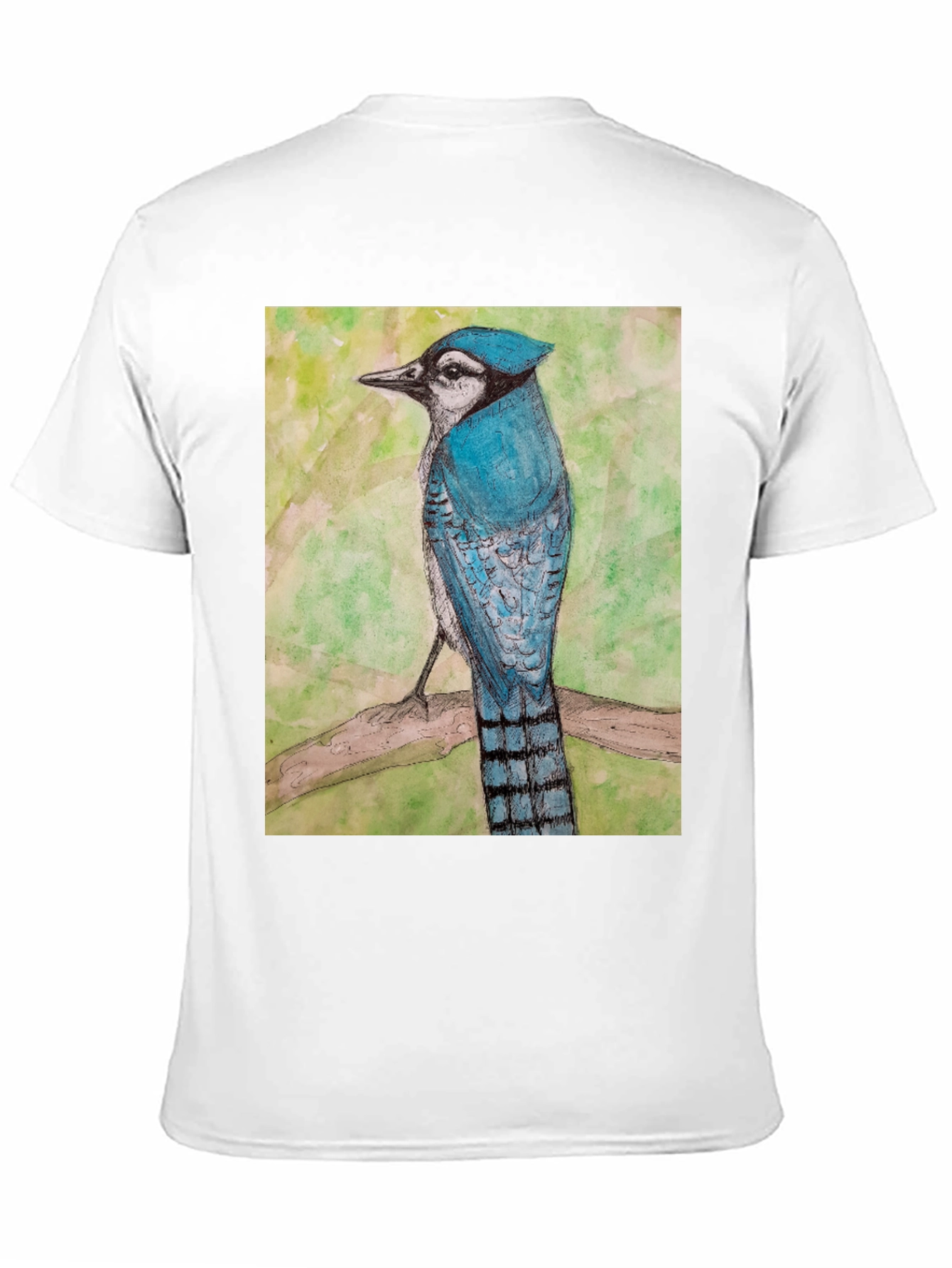 Blue Jay Bird Graphic T-Shirt