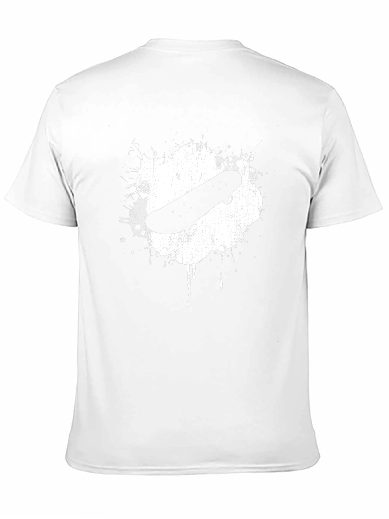 Skateboard Graphic Tee - Cool Black Cotton T-Shirt