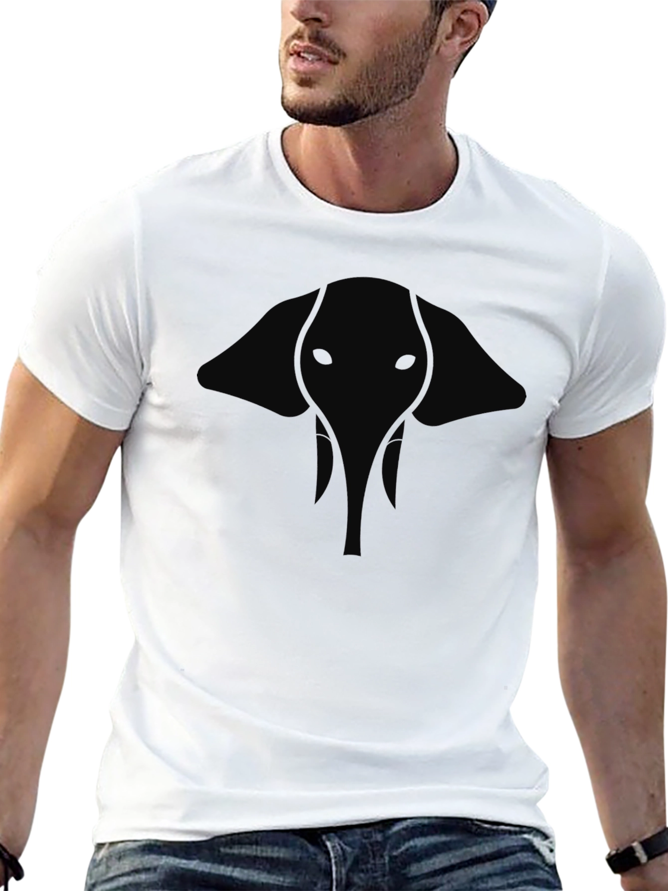 Elephant Graphic Black T-Shirt - Modern Style