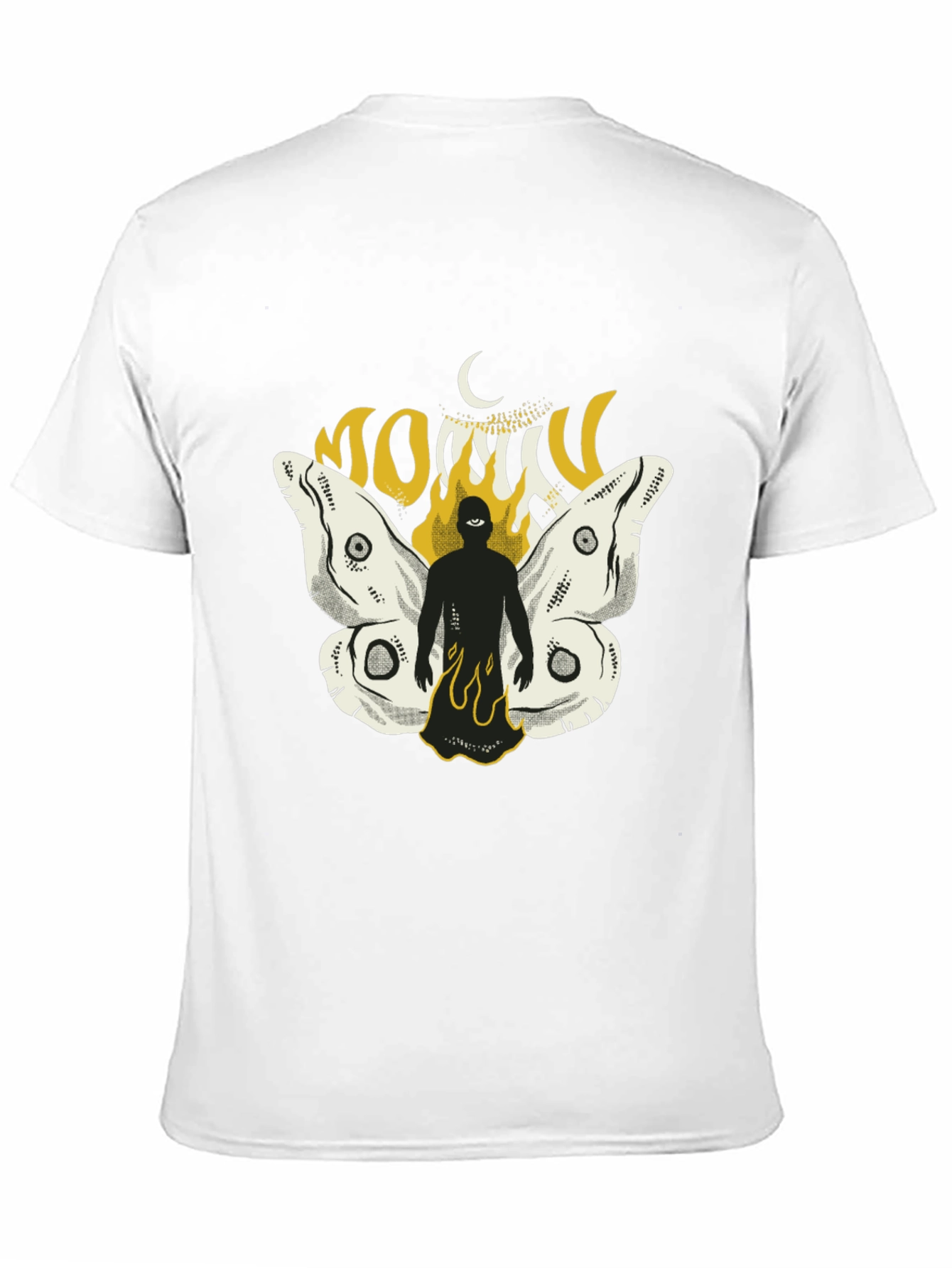 Mothman Graphic T-Shirt - Black