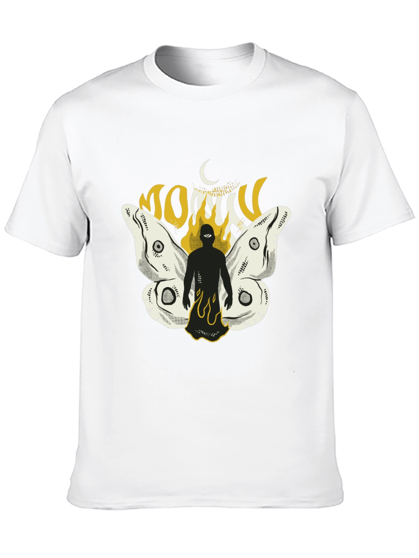 Mothman Graphic T-Shirt - Black