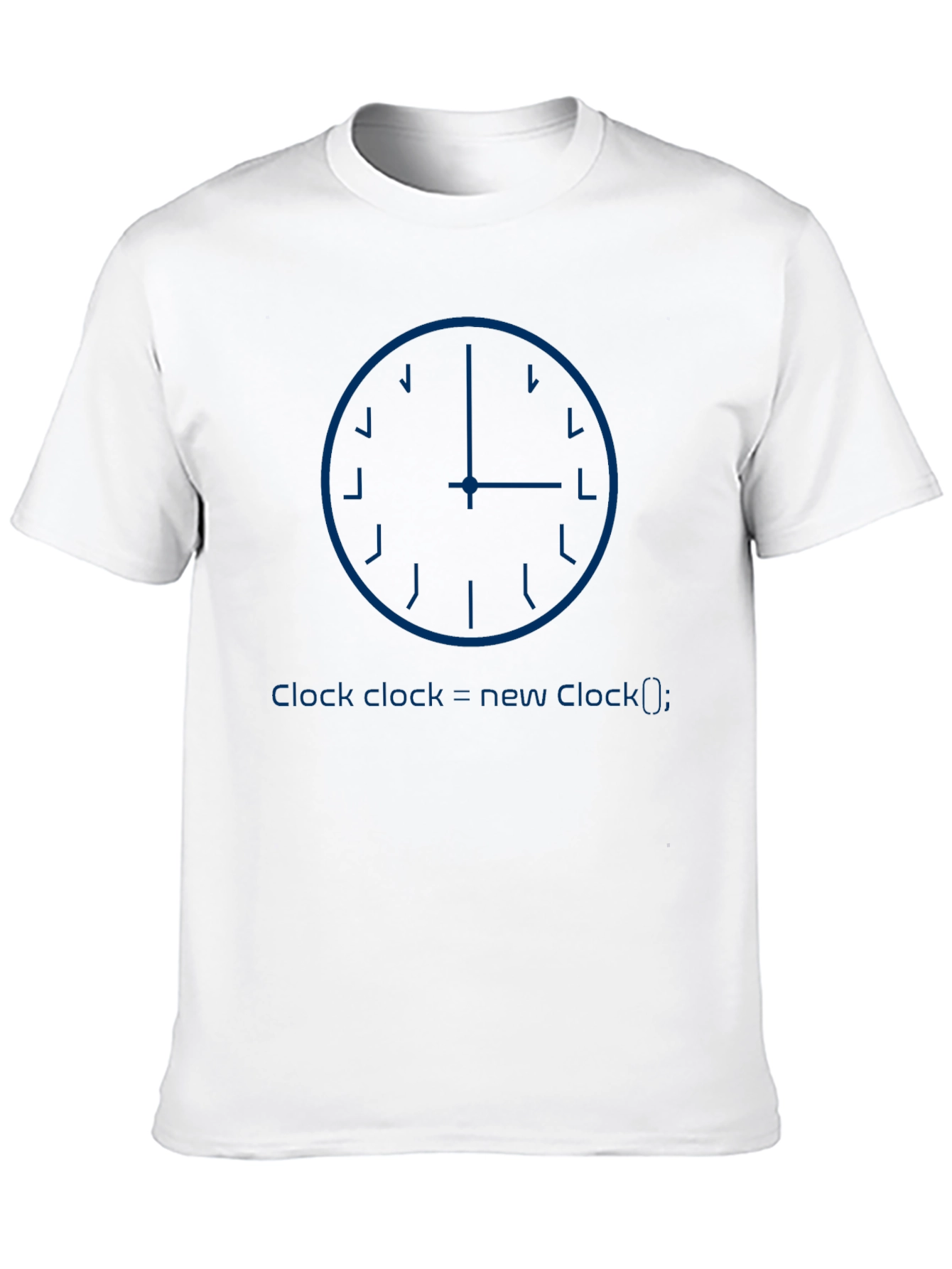 Programmer Clock Black T-Shirt