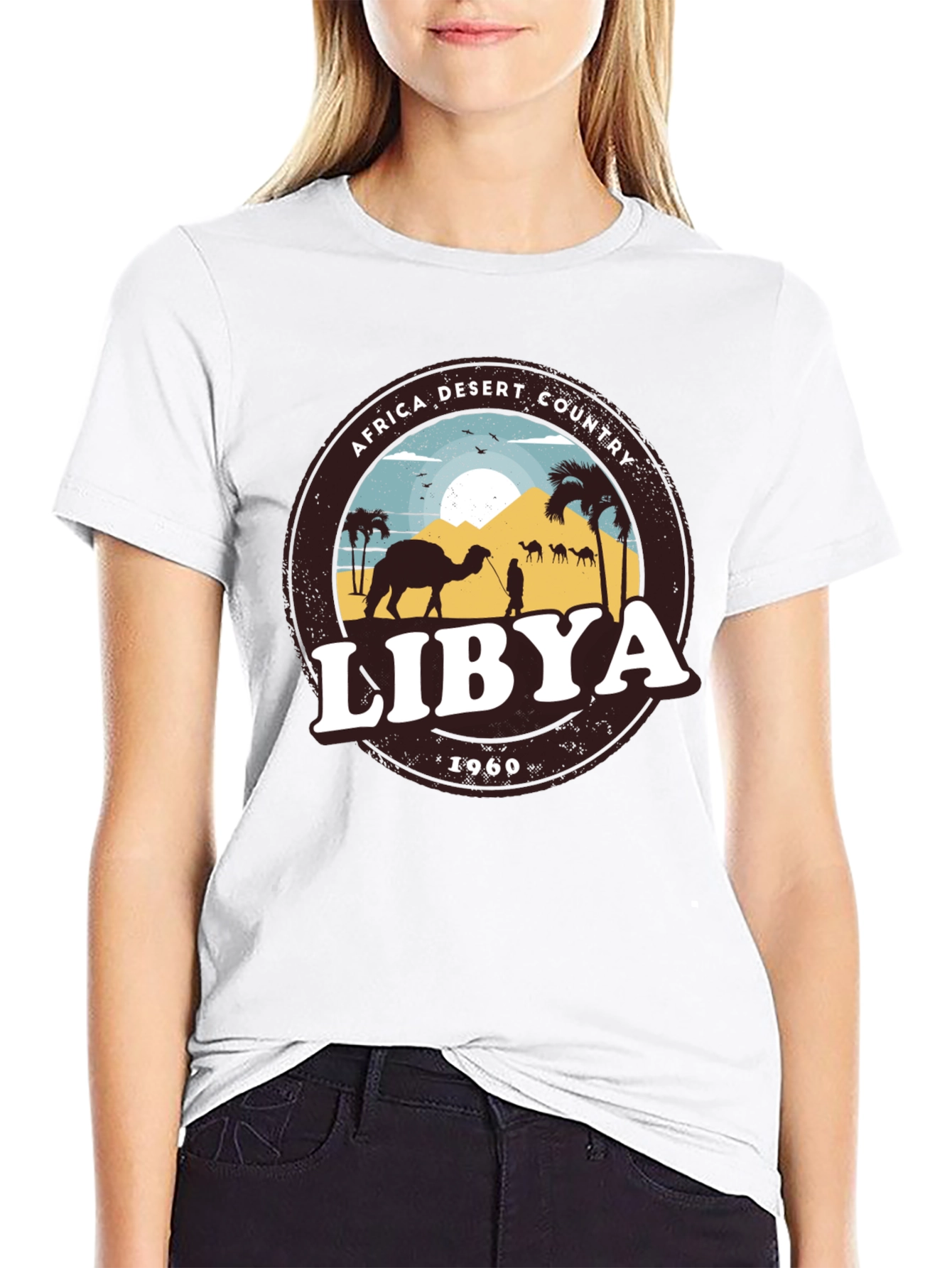 Libya Africa Desert Country 1960 Graphic T-Shirt