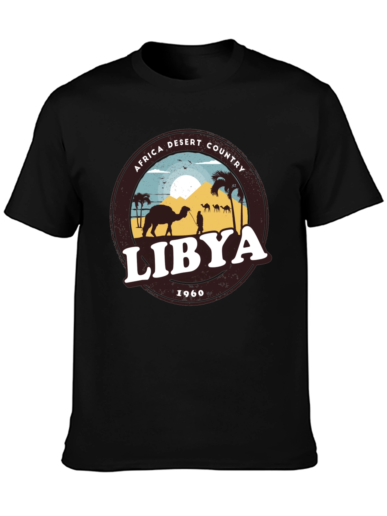 Libya Africa Desert Country 1960 Graphic T-Shirt