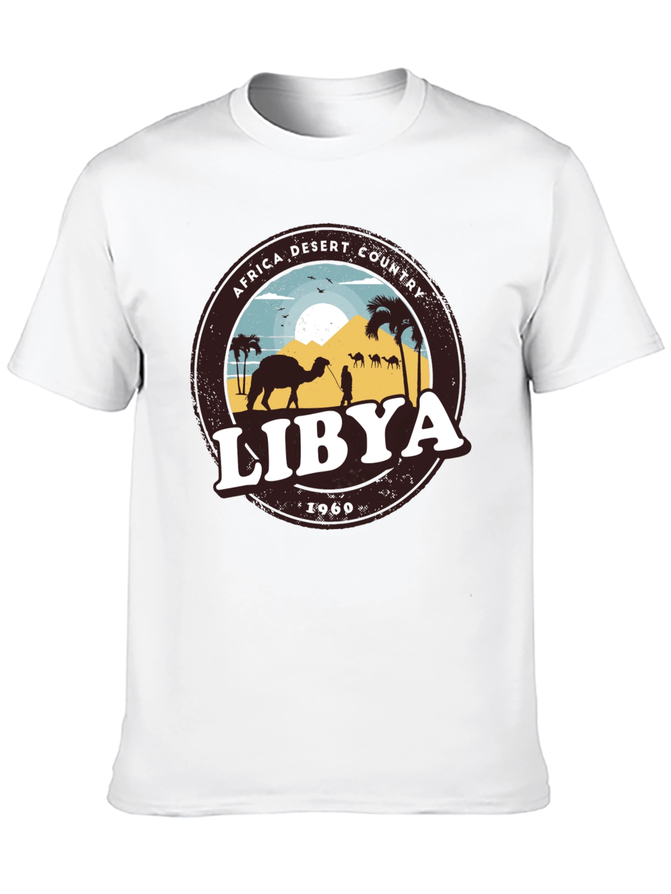 Libya Africa Desert Country 1960 Graphic T-Shirt
