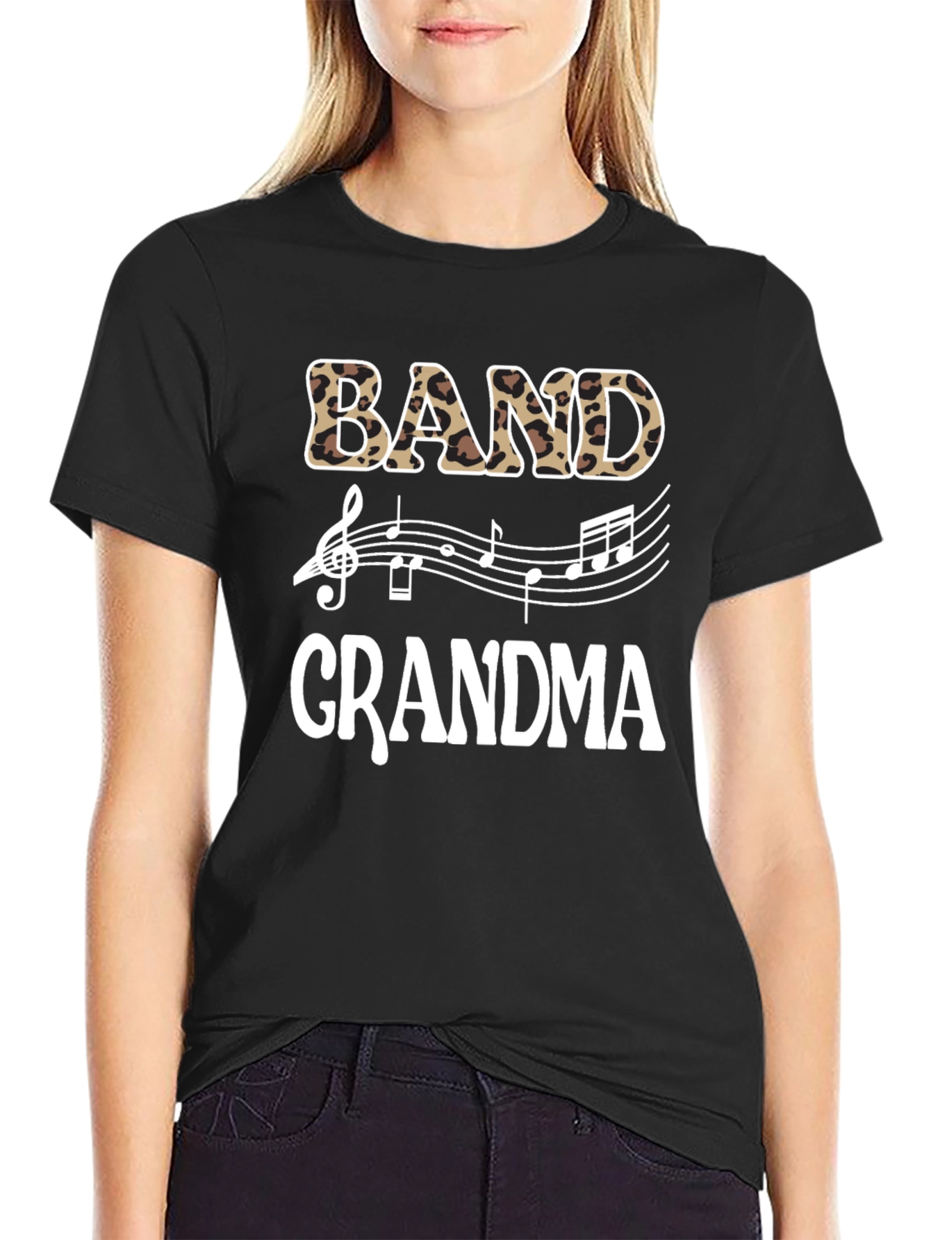 Band Grandma Leopard Print T-Shirt