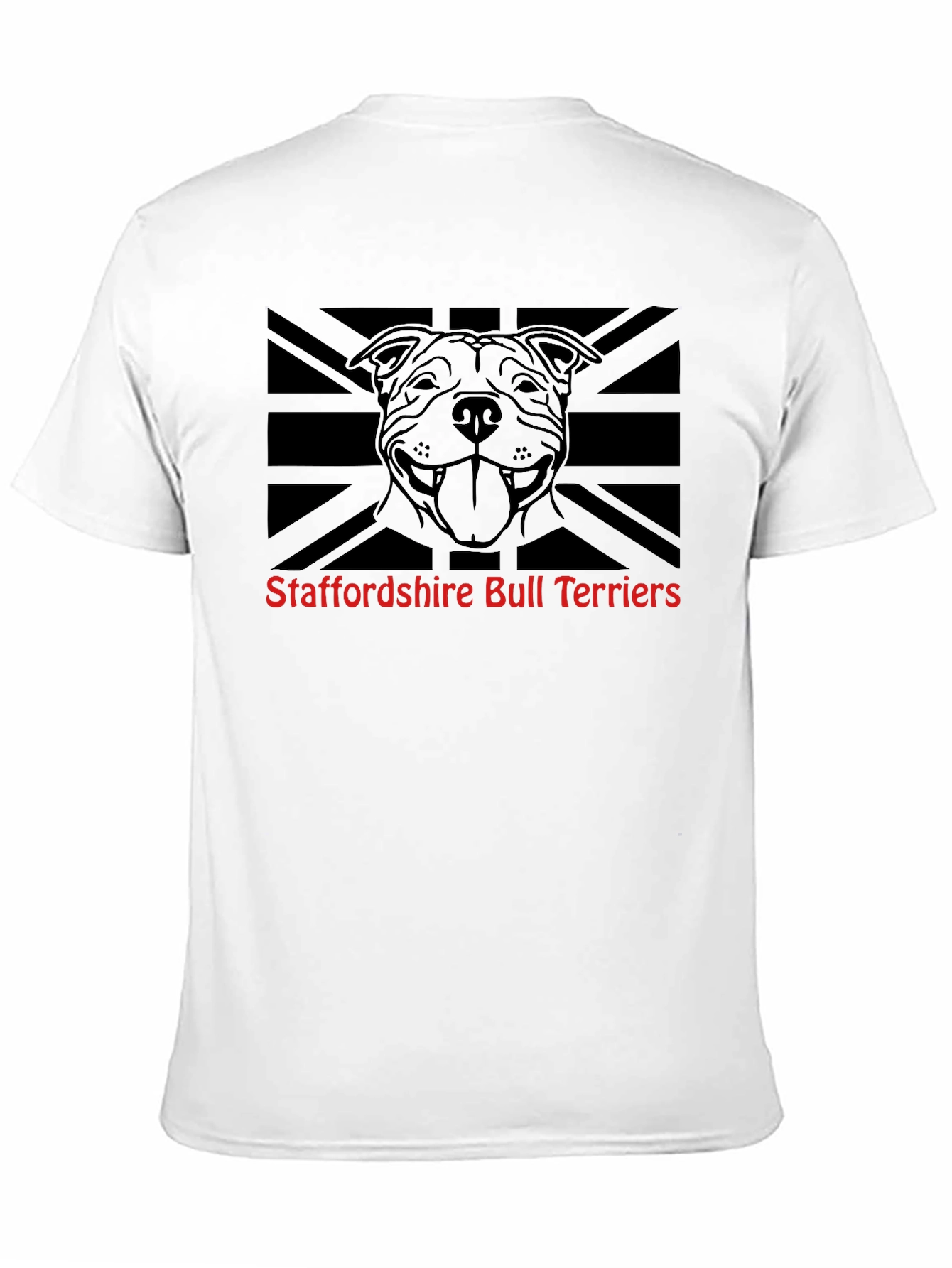 Staffordshire Bull Terrier Union Jack T-Shirt