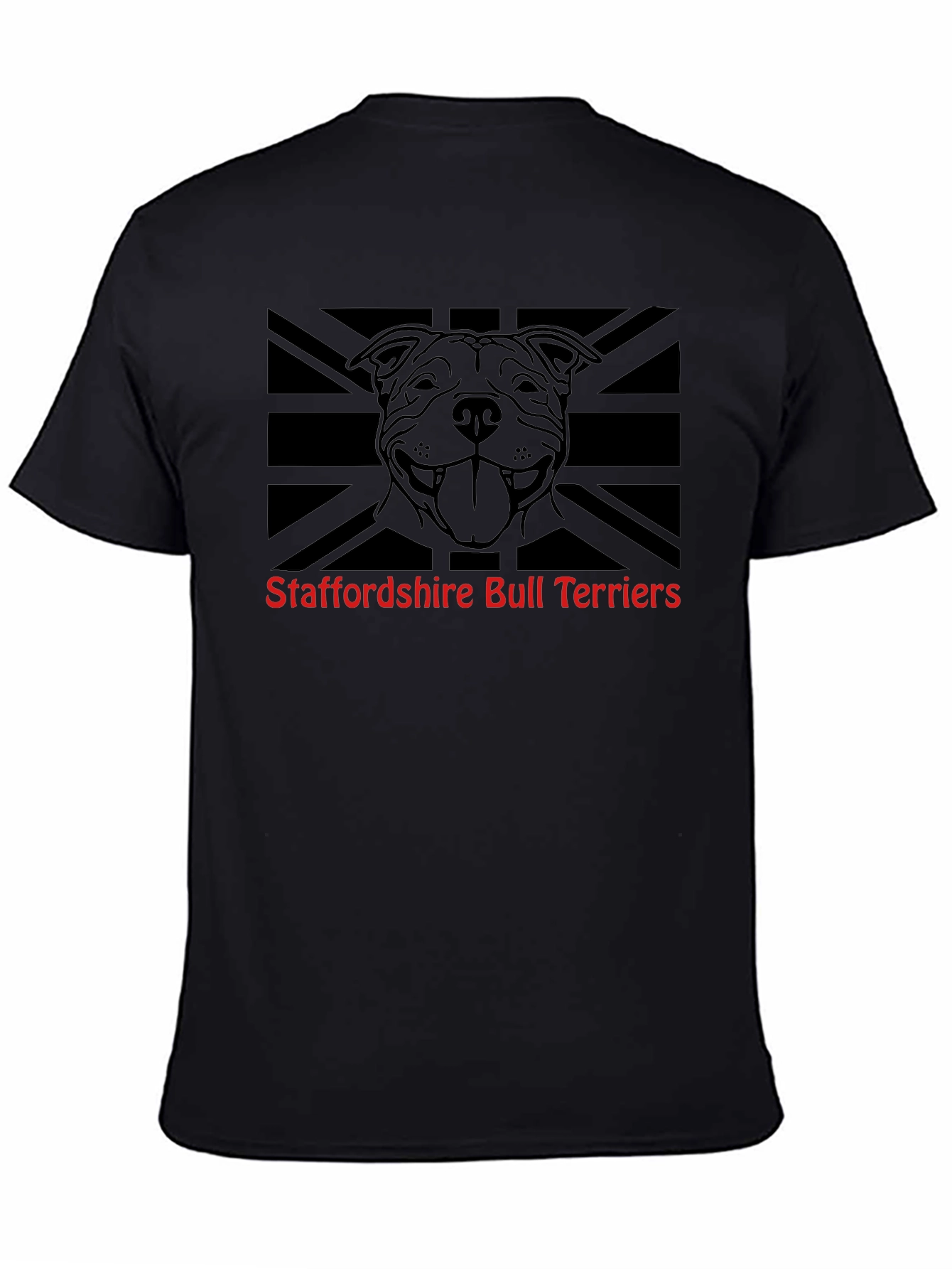 Staffordshire Bull Terrier Union Jack T-Shirt