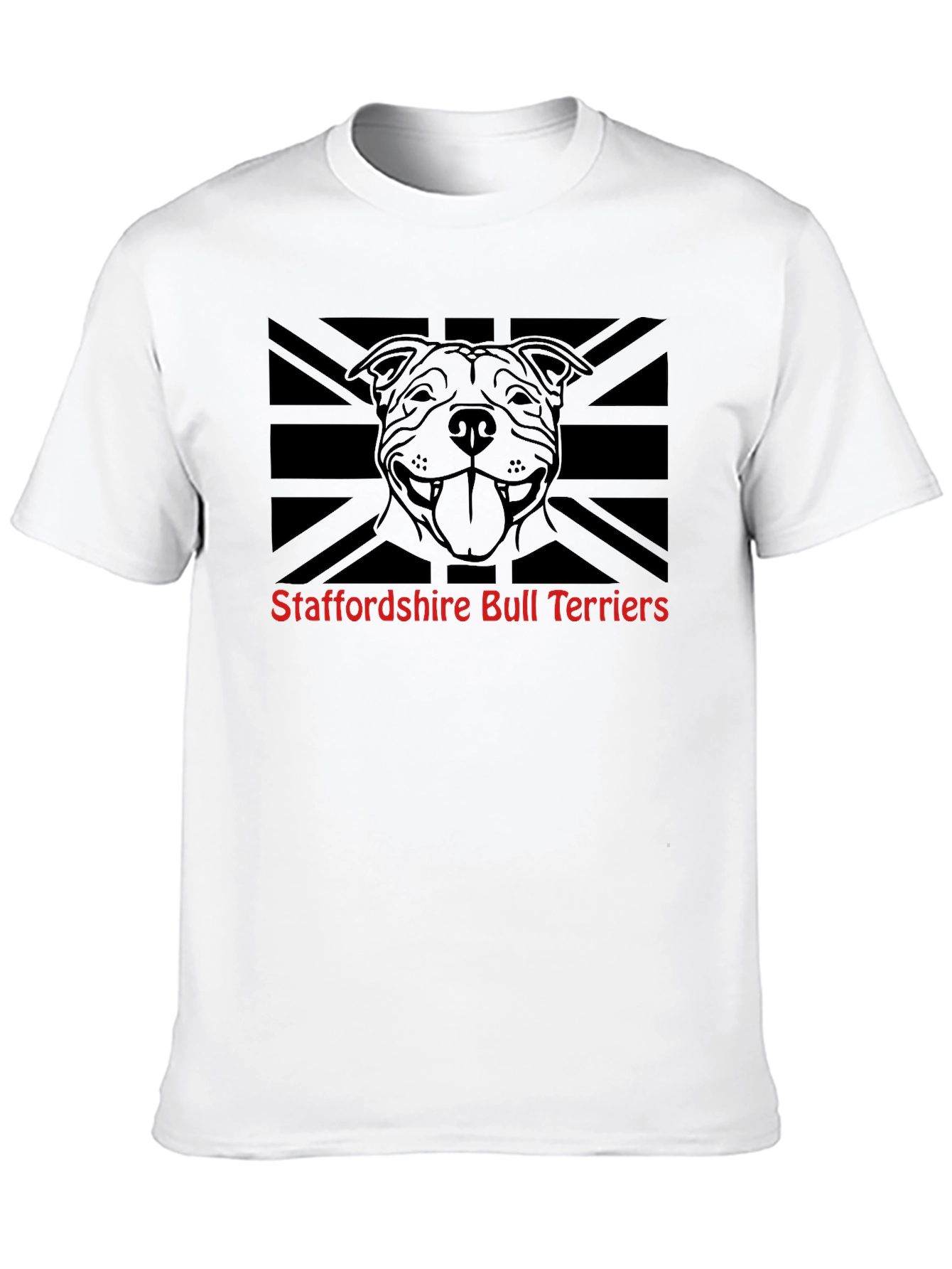 Staffordshire Bull Terrier Union Jack T-Shirt