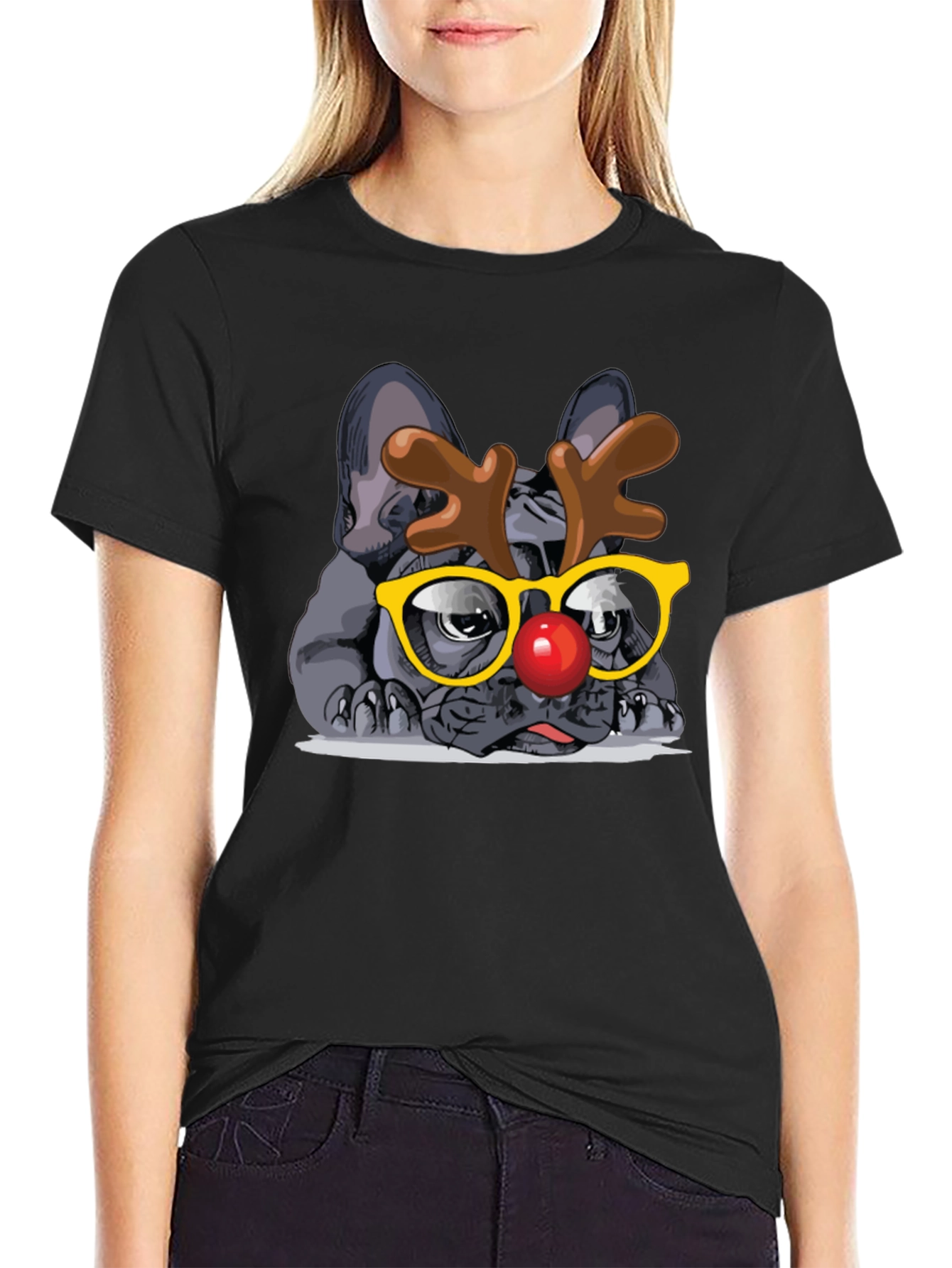 Dog Reindeer T-Shirt