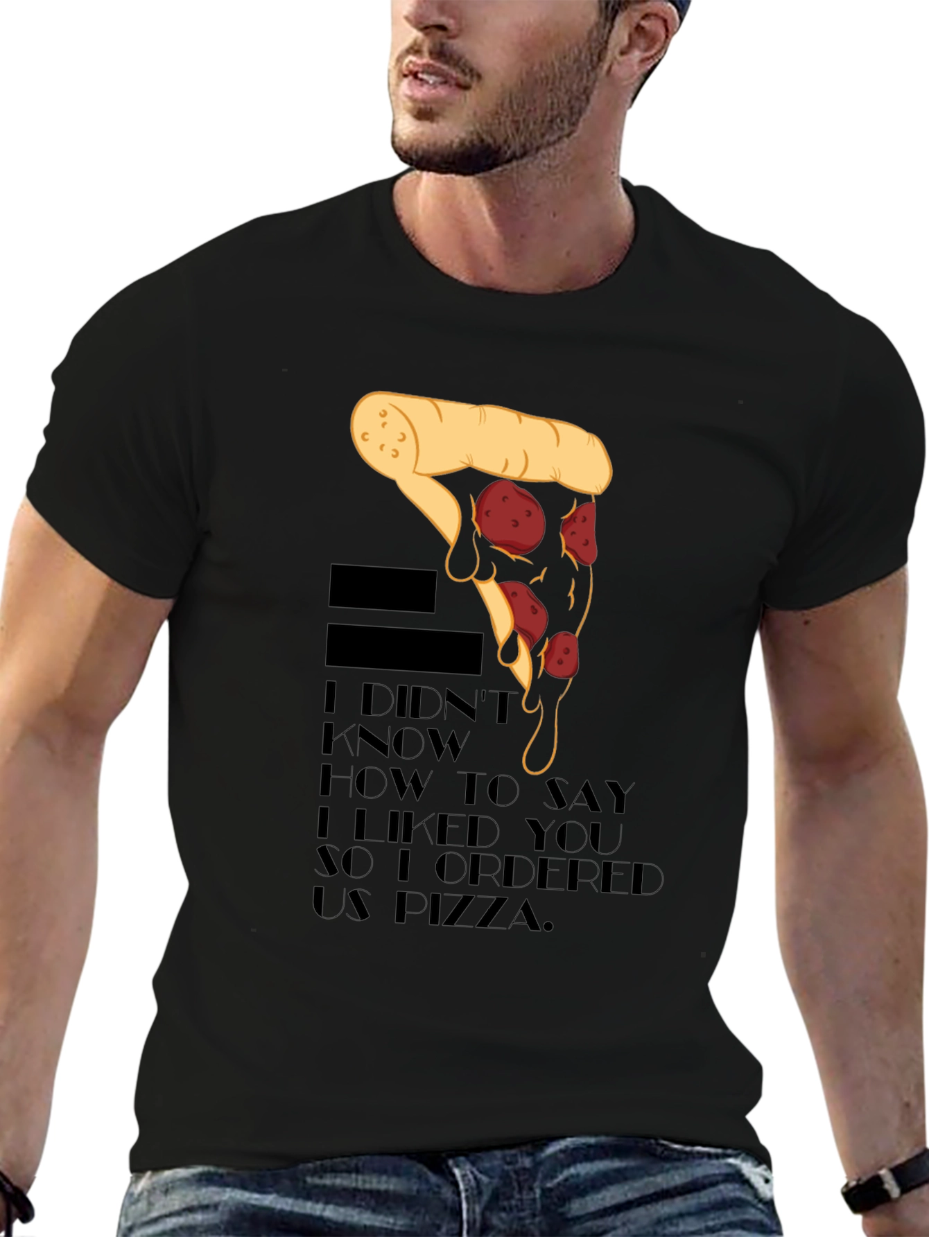 Pizza Love Mens Graphic Tee