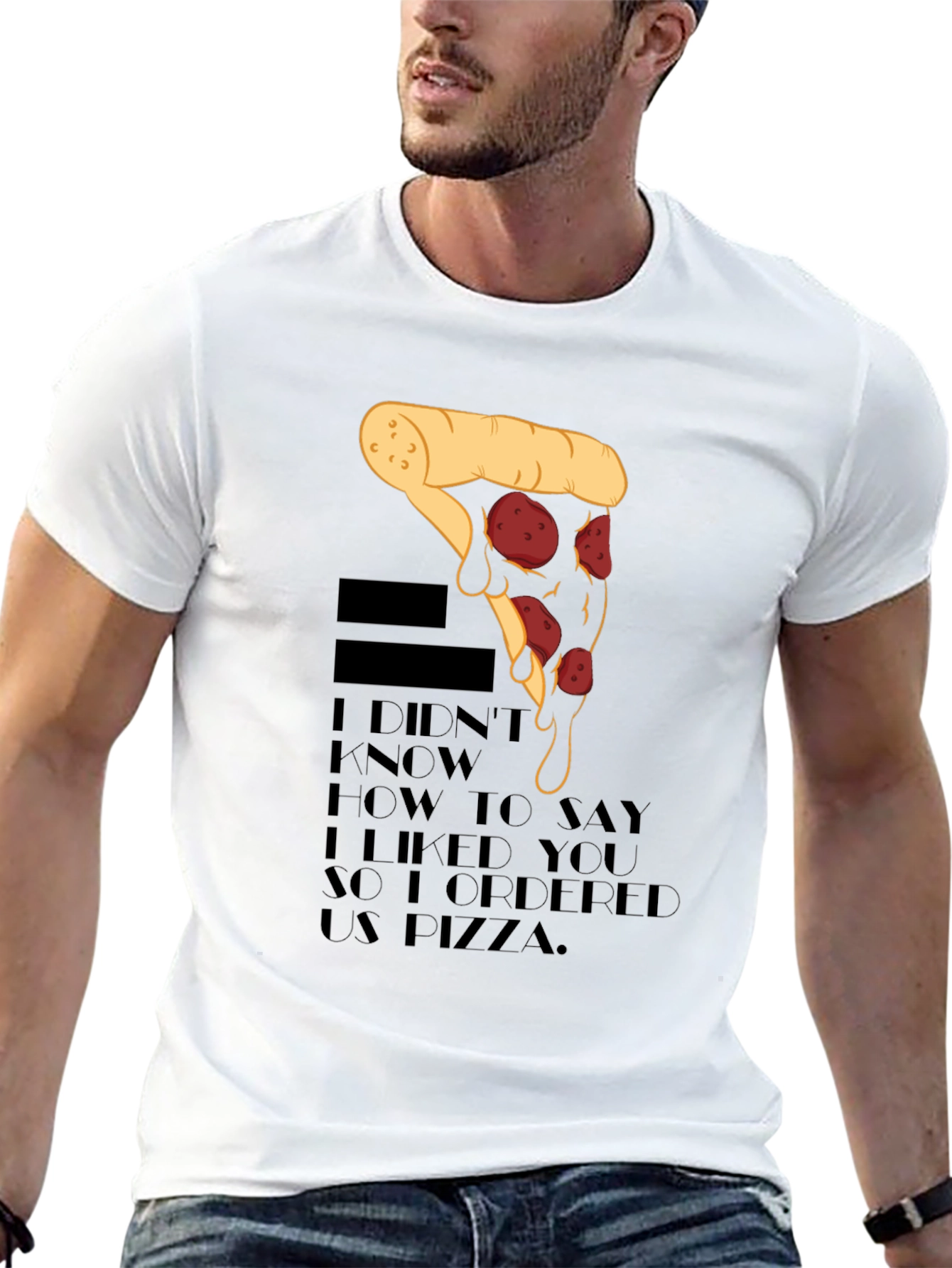 Pizza Love Mens Graphic Tee