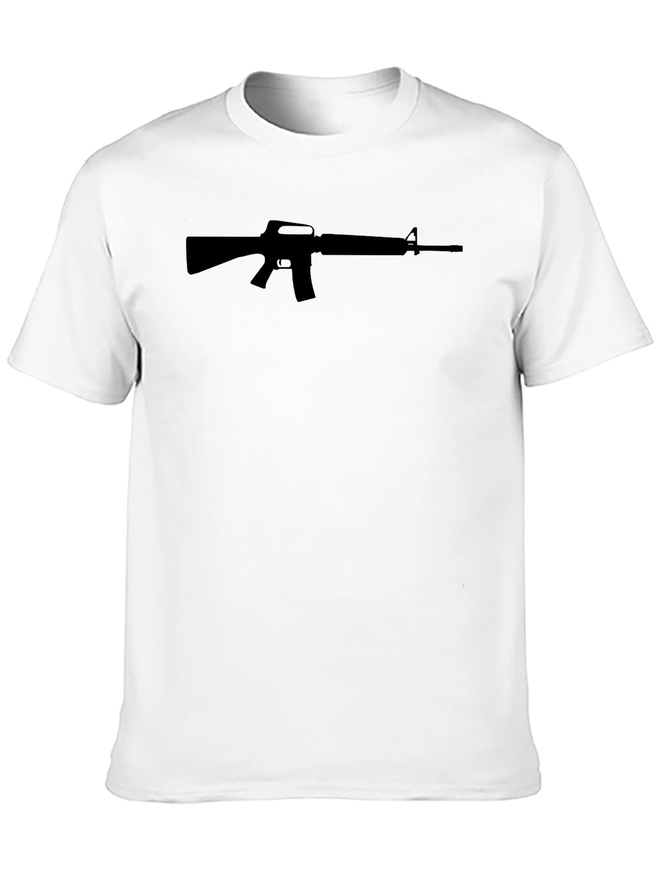 AR-15 Silhouette Black T-Shirt - Classic Graphic Tee