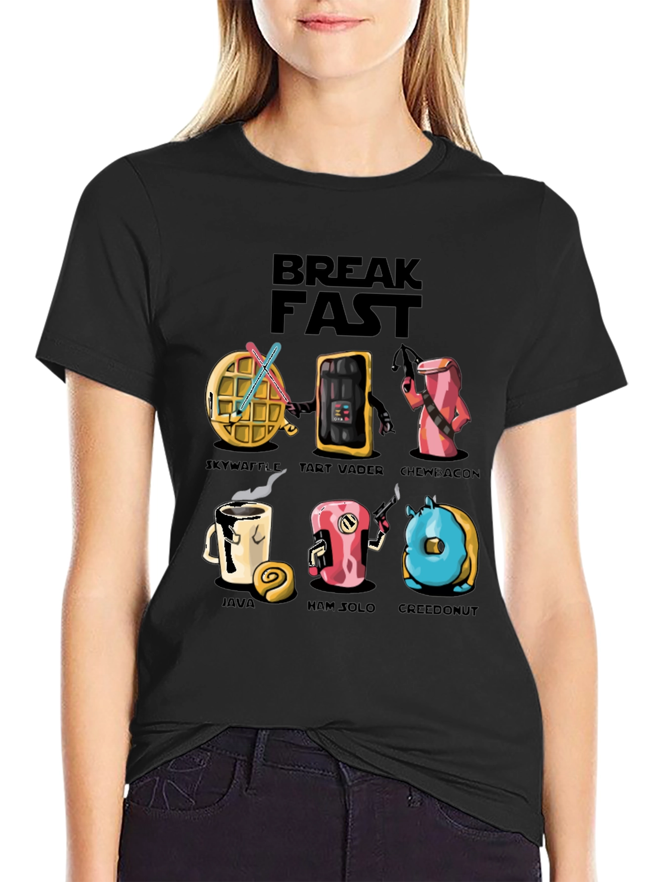 Breakfast Star Wars T-Shirt - Punny Design