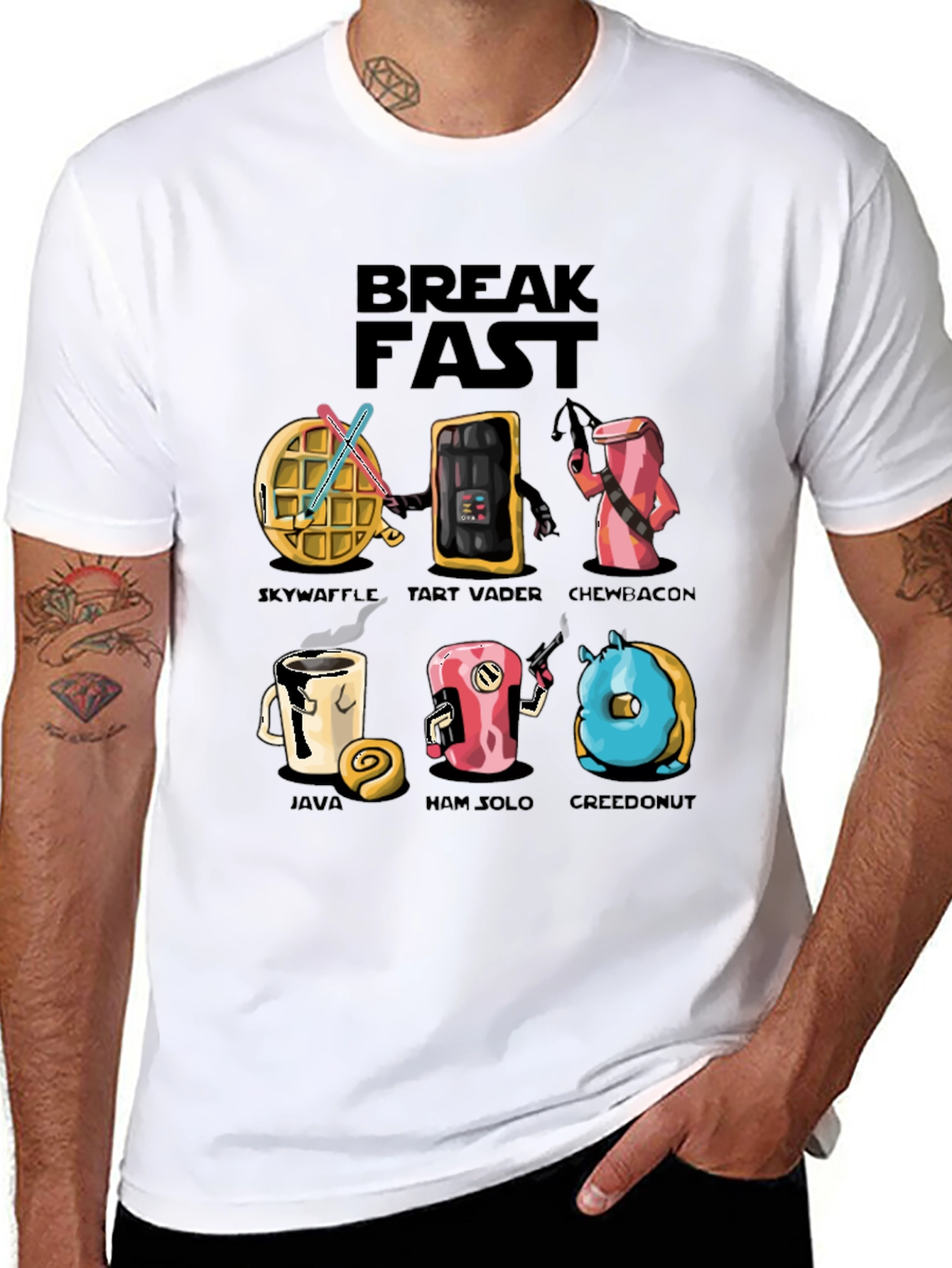 Breakfast Star Wars T-Shirt - Punny Design