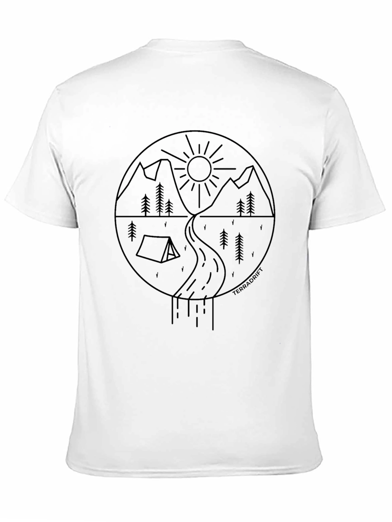 Outdoor Adventure Graphic Tee - Black