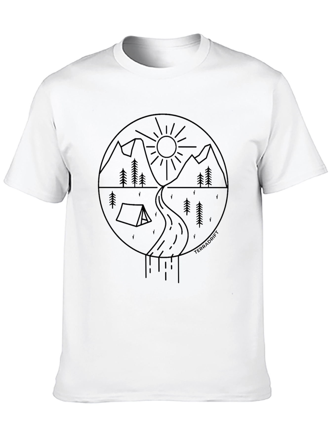 Outdoor Adventure Graphic Tee - Black