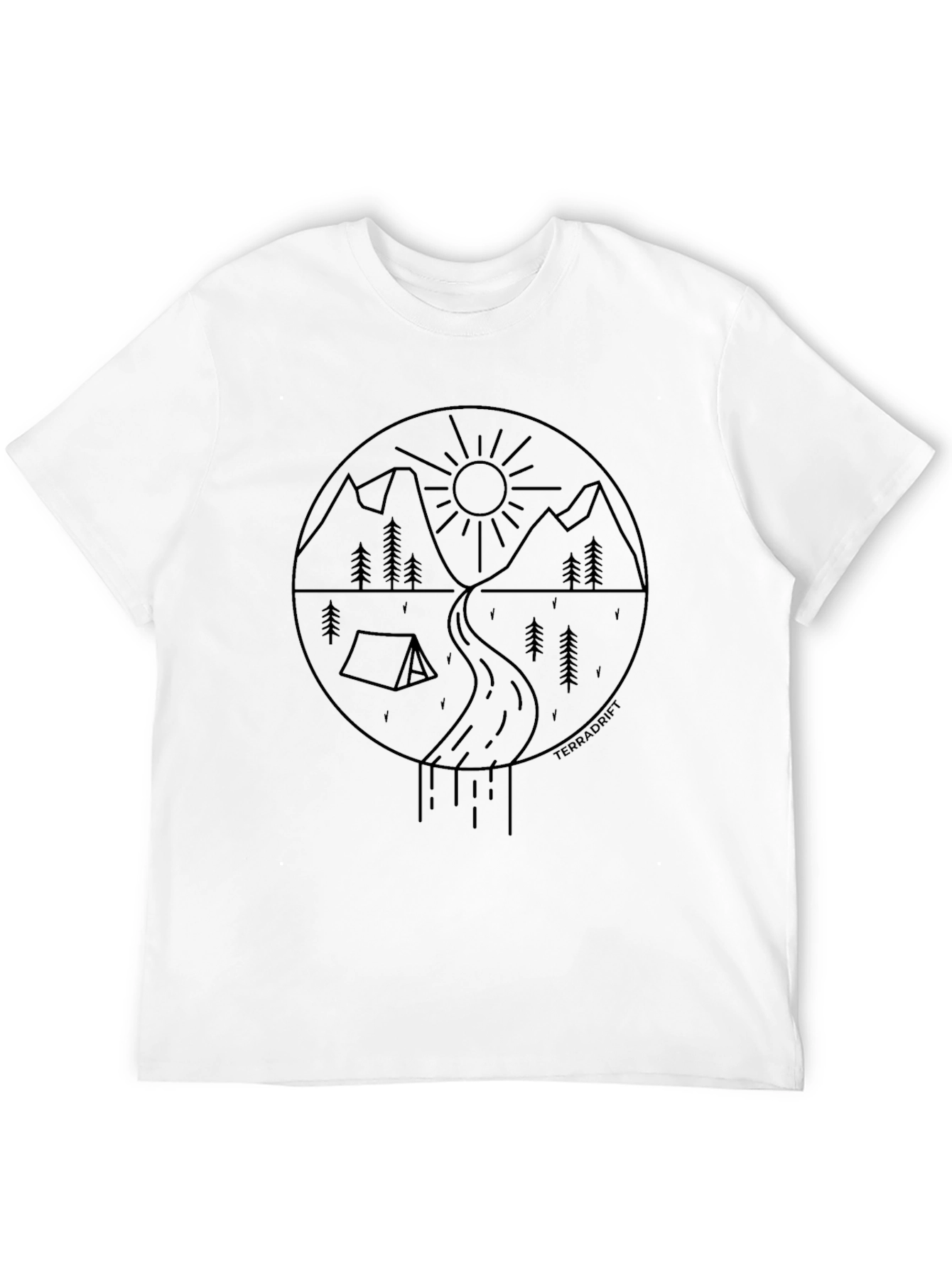 Outdoor Adventure Graphic Tee - Black