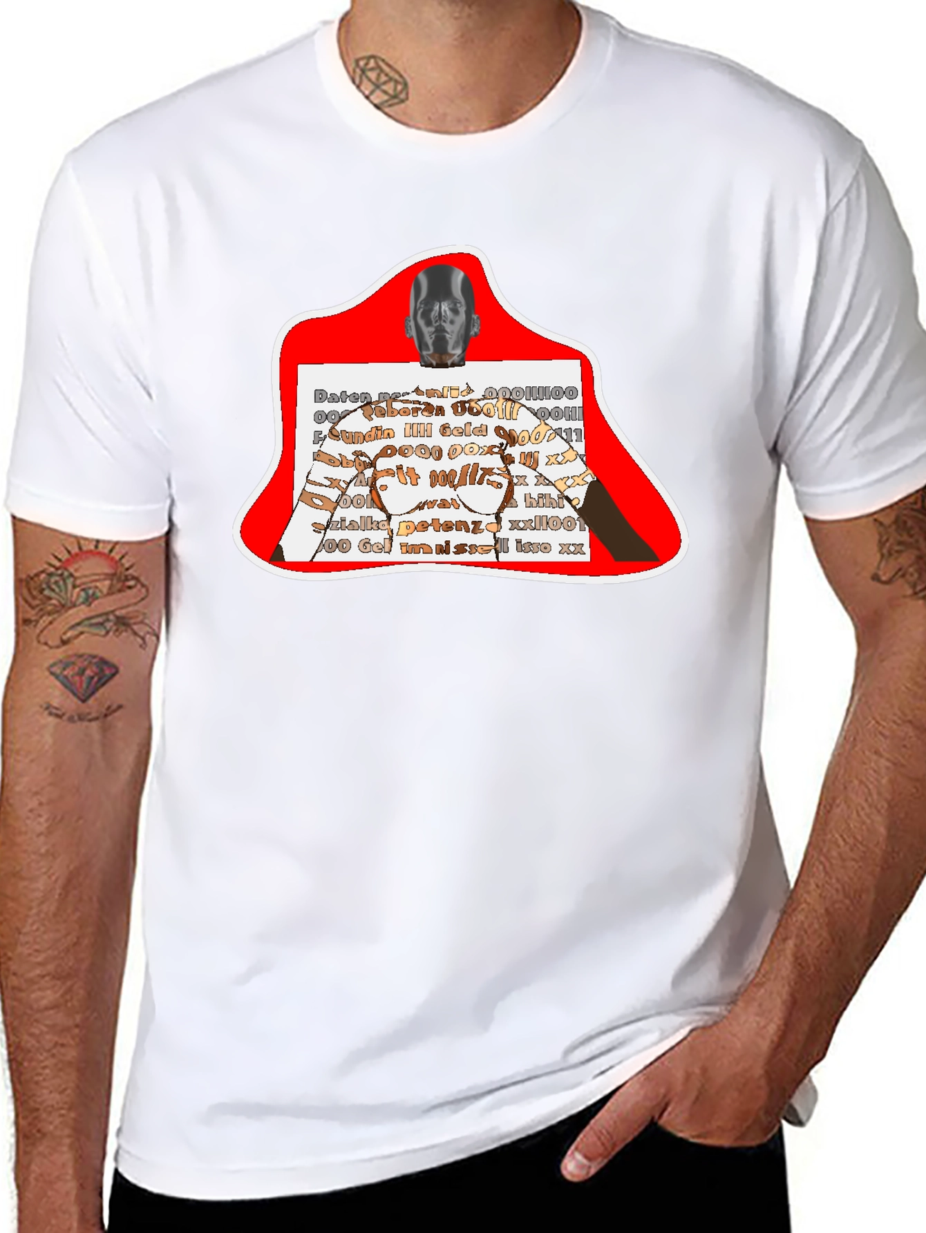 Abstract Graphic Print T-Shirt