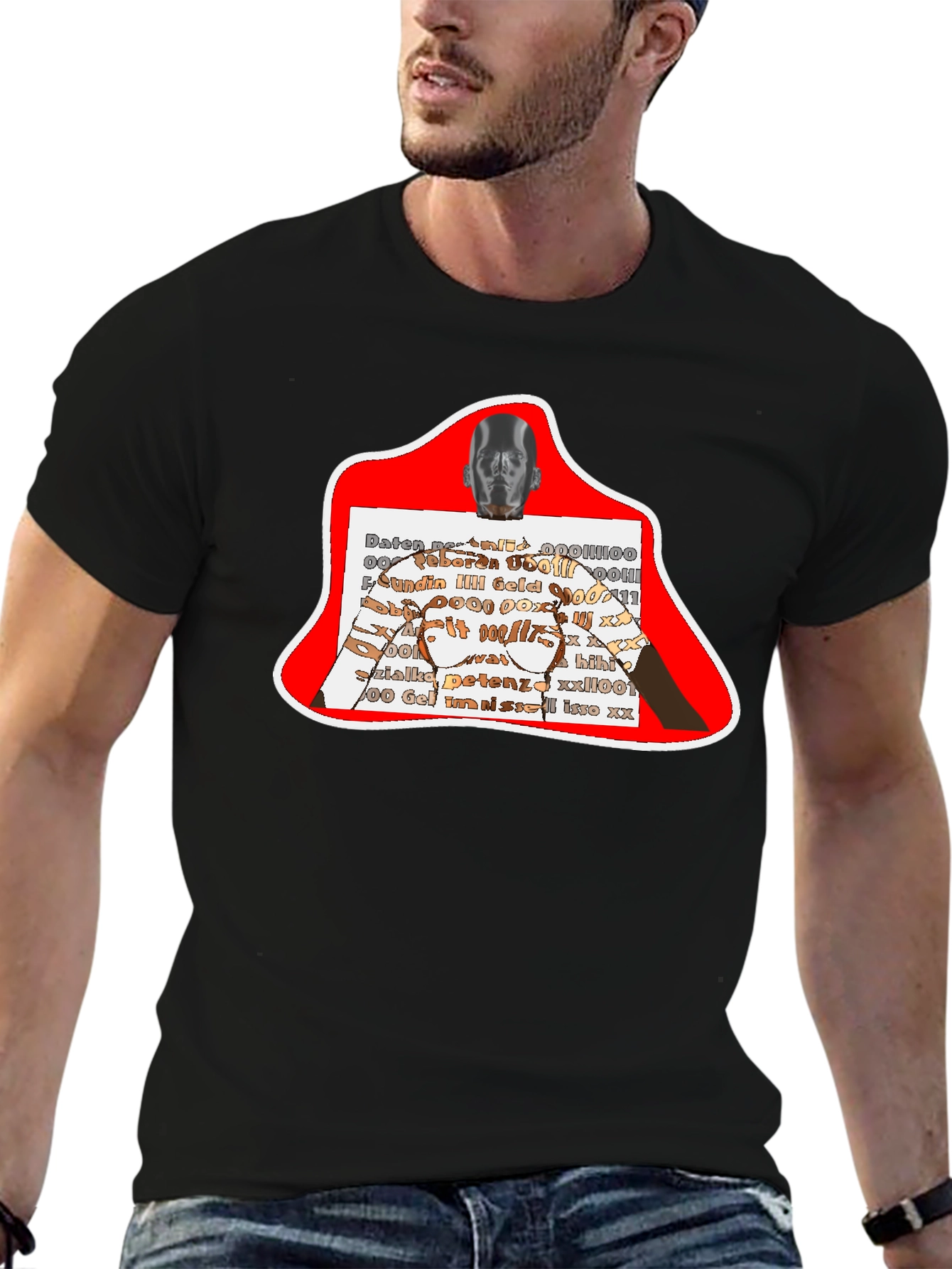 Abstract Graphic Print T-Shirt