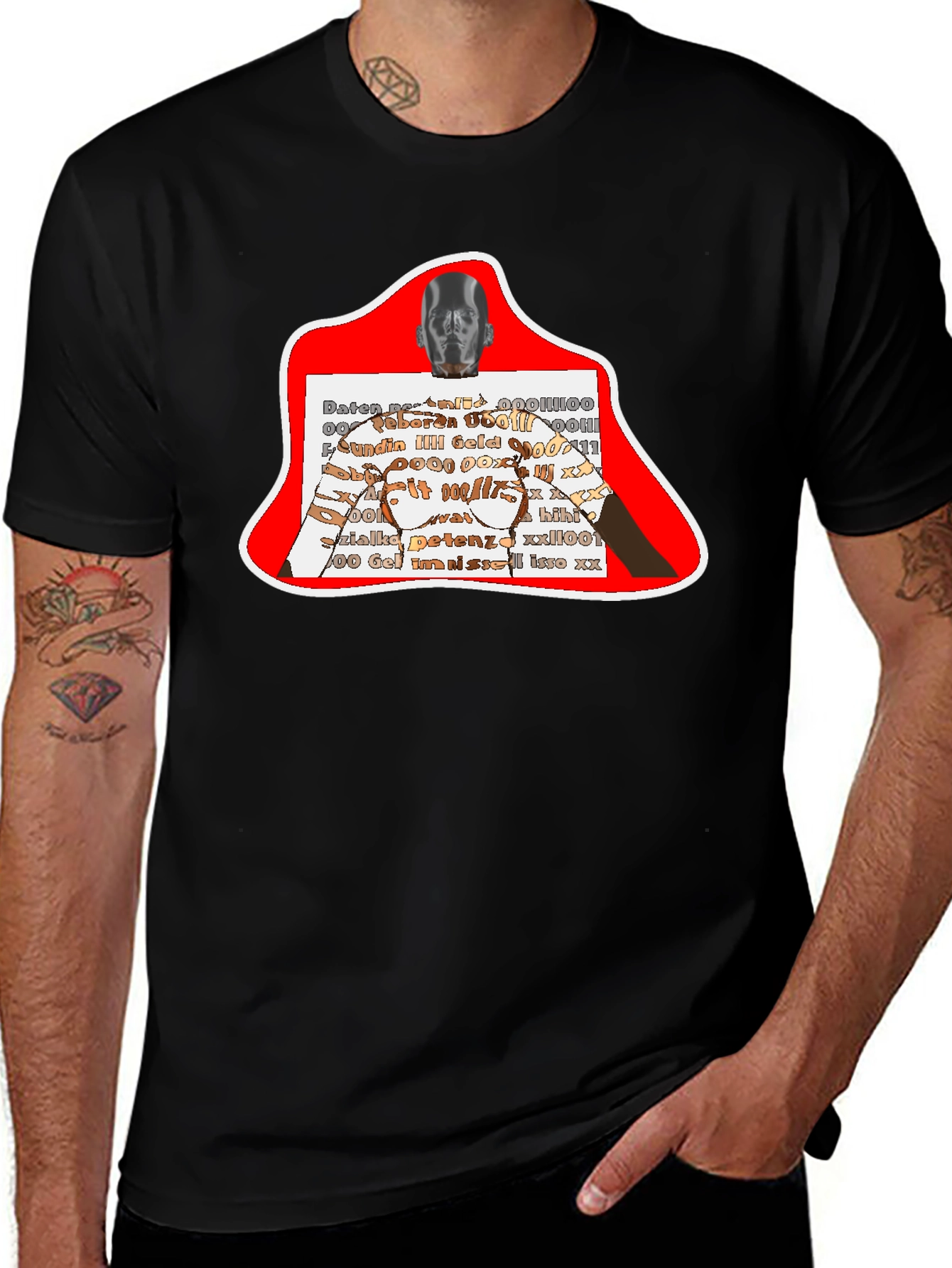 Abstract Graphic Print T-Shirt