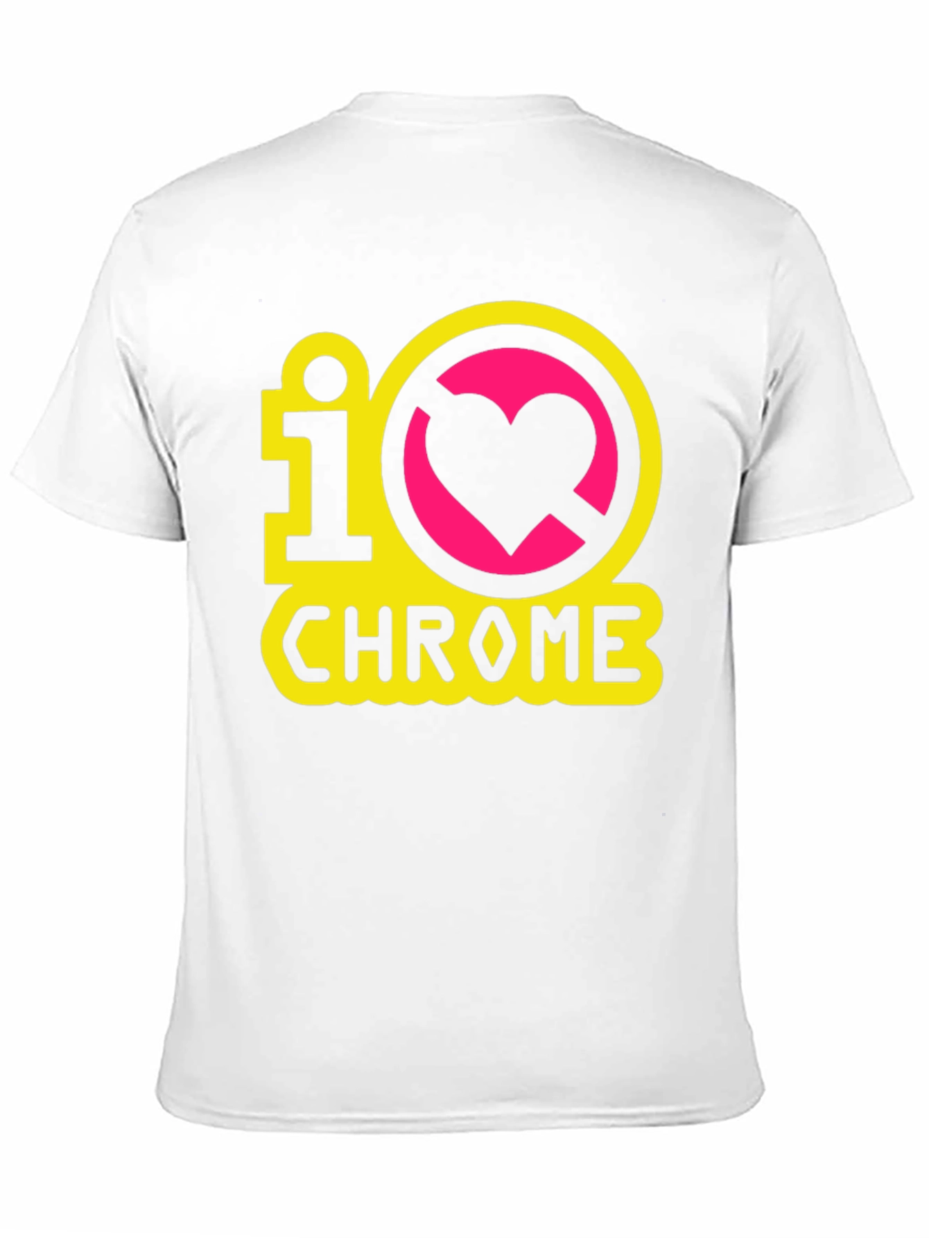 I Heart Chrome Graphic Tee - Black Casual T-Shirt
