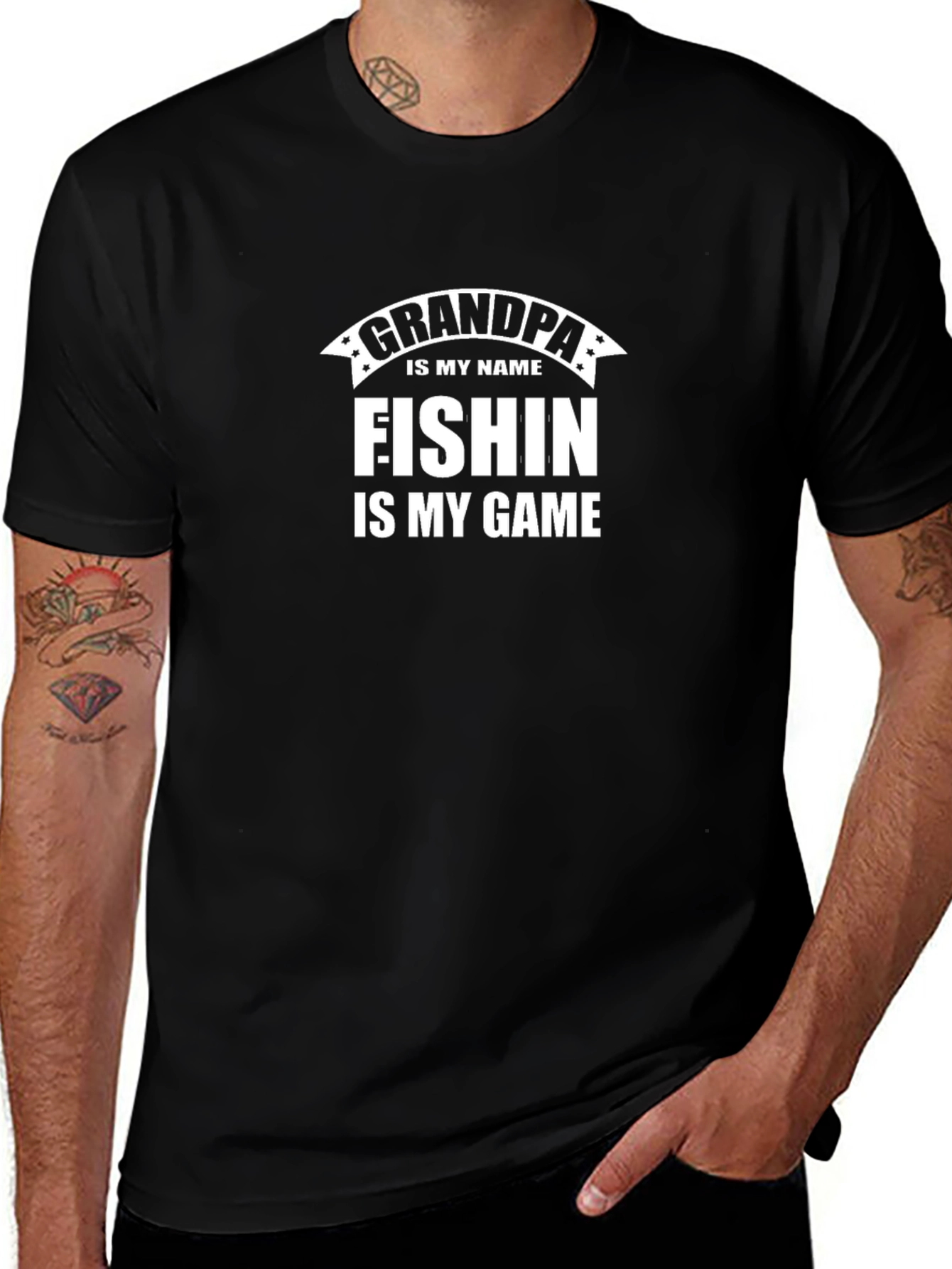Grandpa Fishin T-Shirt - Fisherman Gift