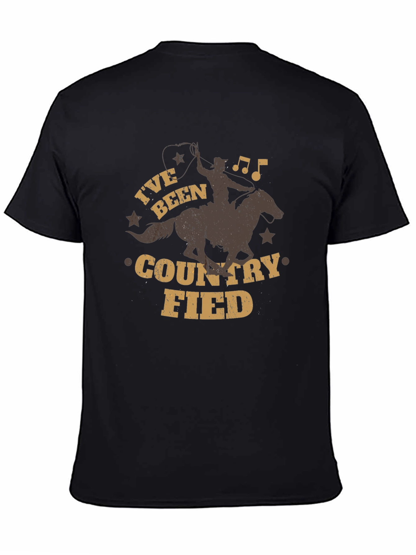 Country Fied Graphic Tee - Cowboy Design