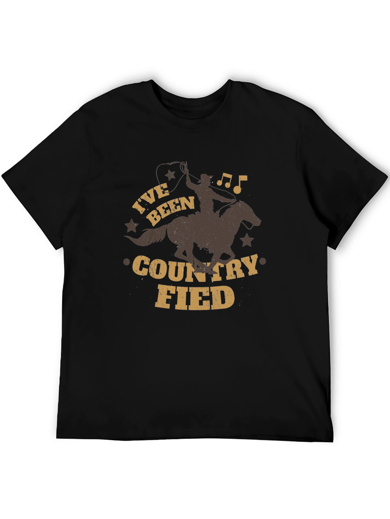Country Fied Graphic Tee - Cowboy Design