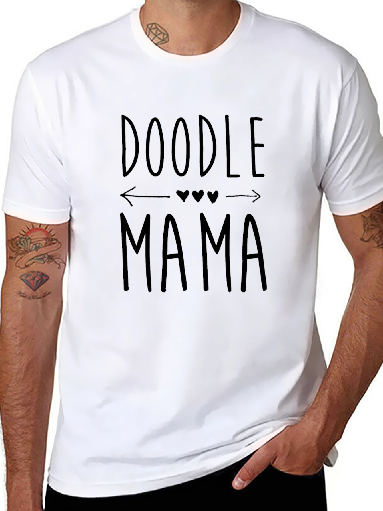 Doodle Mama Graphic Tee - Black T-Shirt