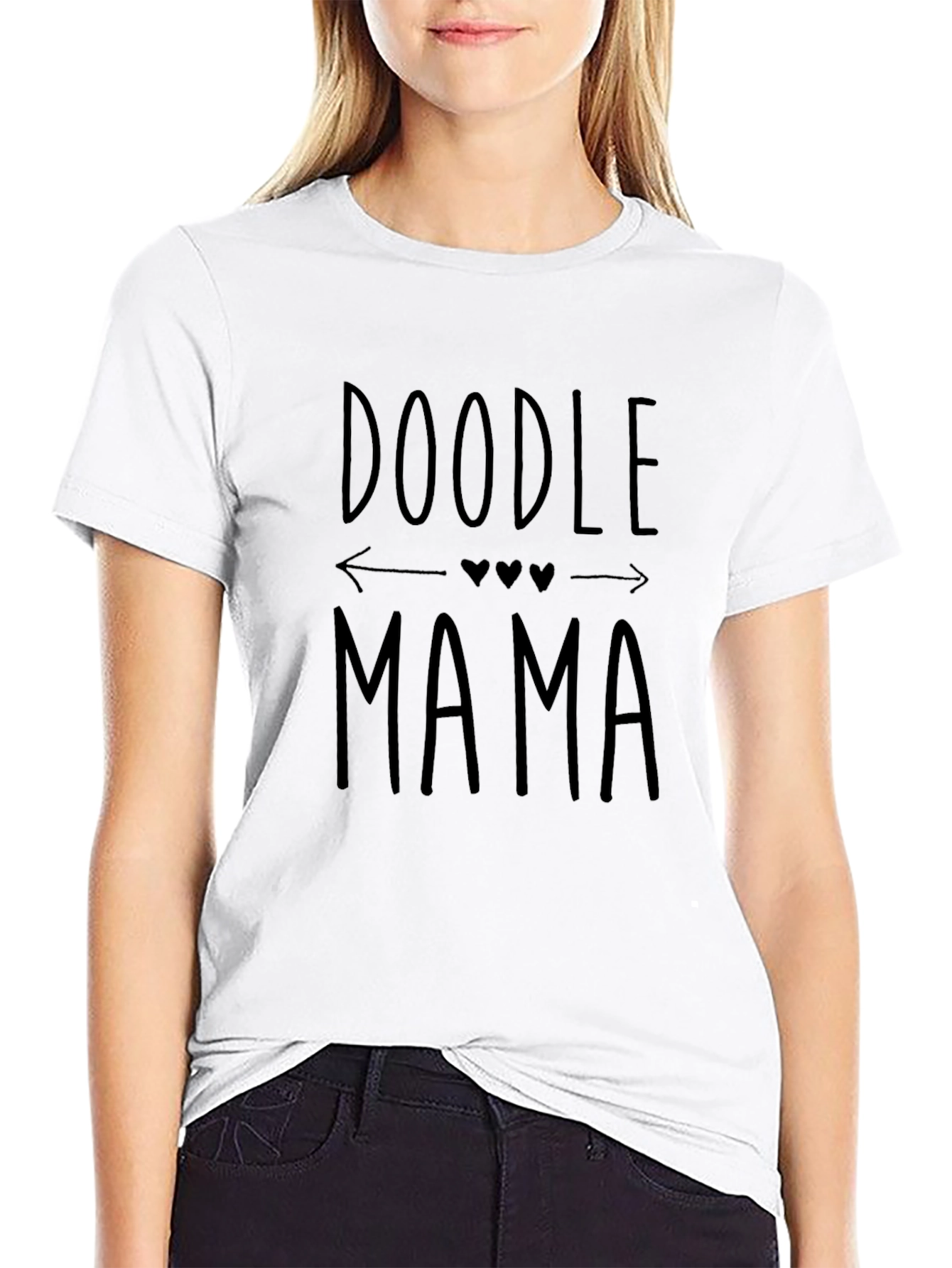 Doodle Mama Graphic Tee - Black T-Shirt