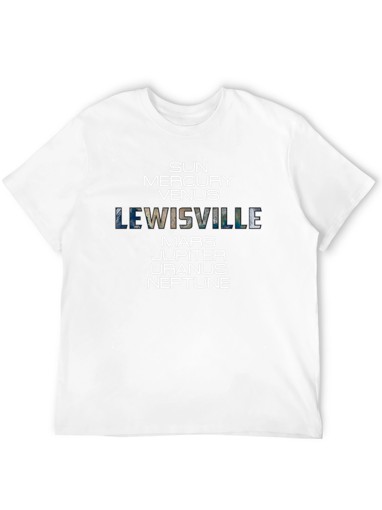 Lewisville Planets Black T-Shirt